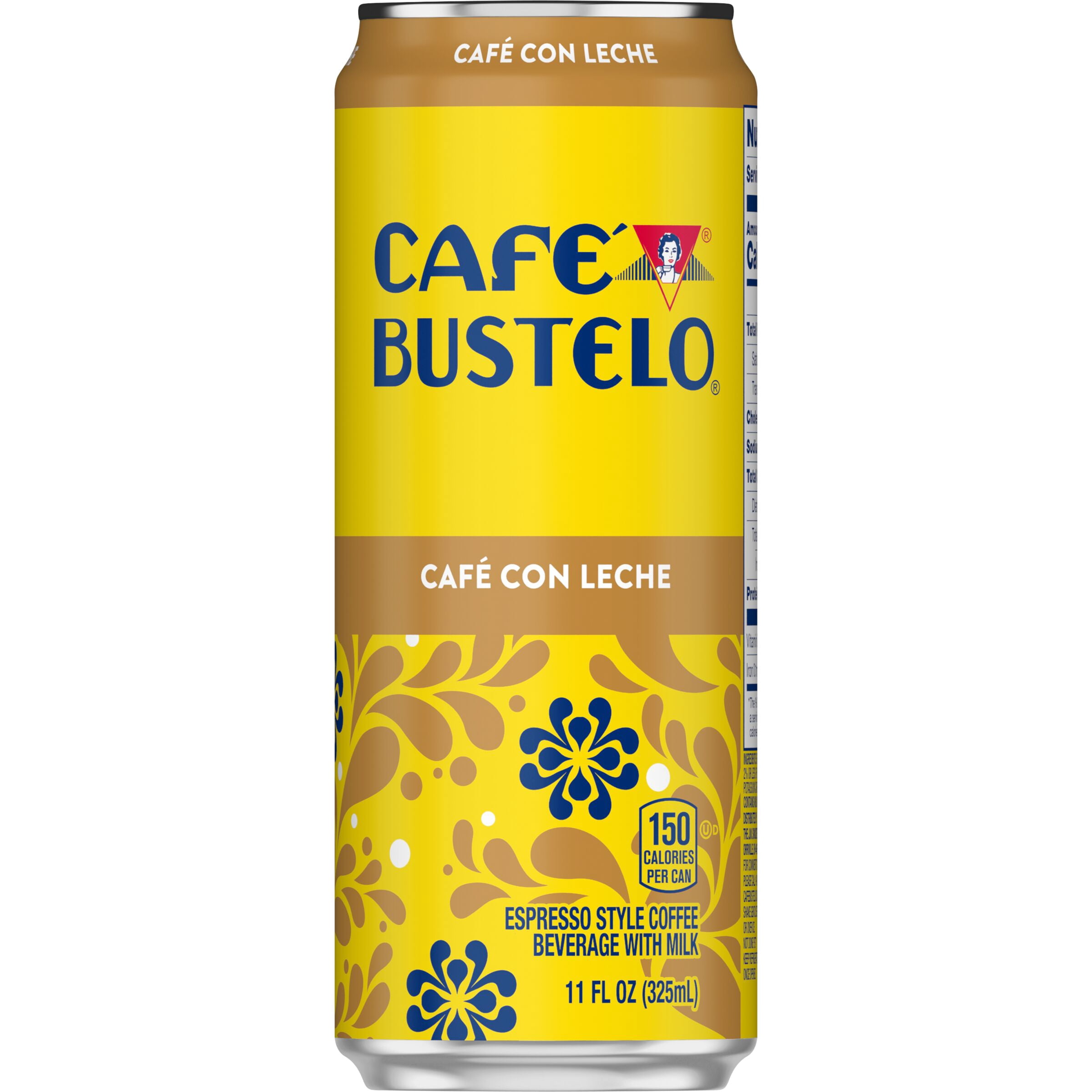 Caf Bustelo 11 Fluid Ounce Caf con Leche Single Serve Ready to Drink Coffee Beverage Each