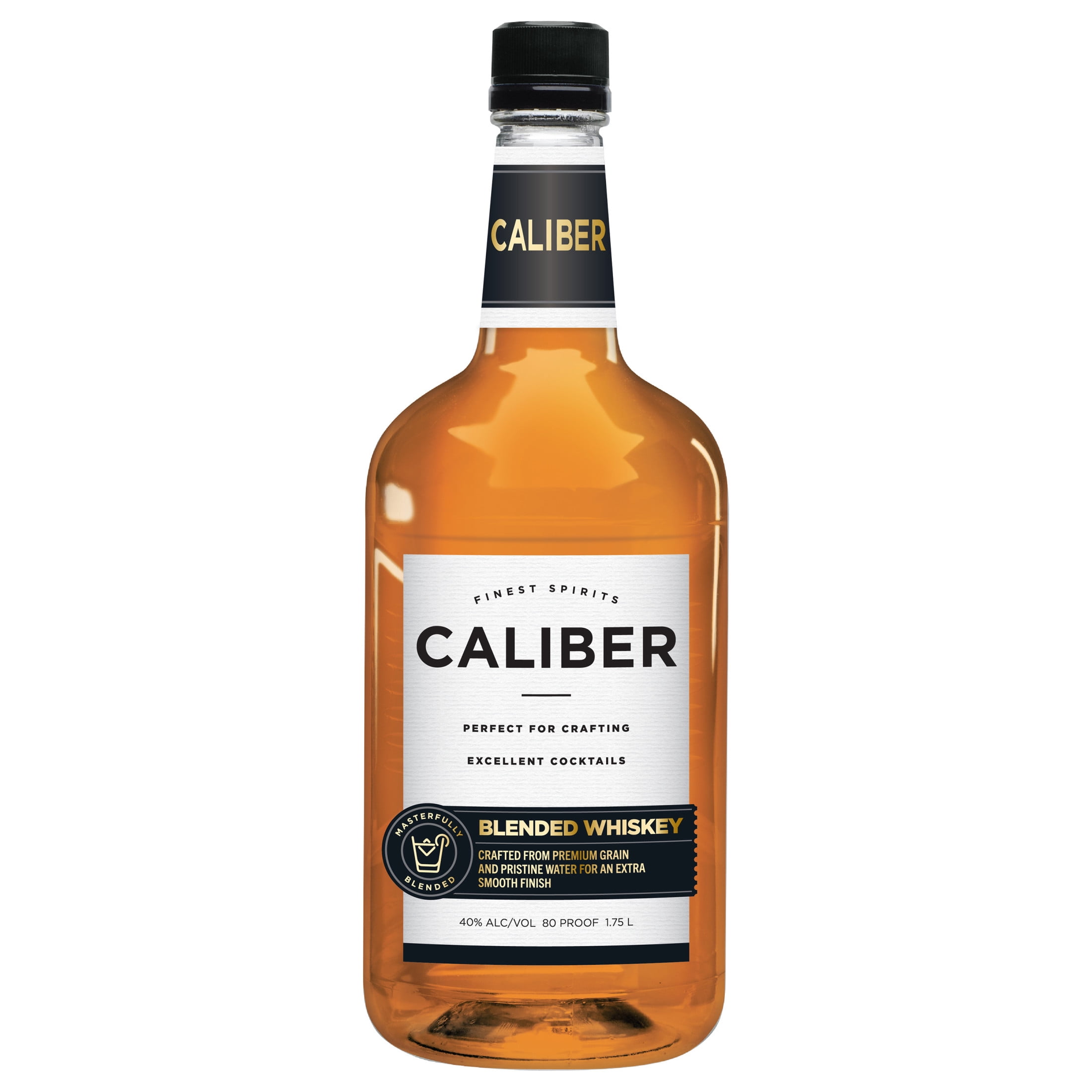 Caliber Blended Whiskey, 1.75L, 80 Proof (40% ABV)