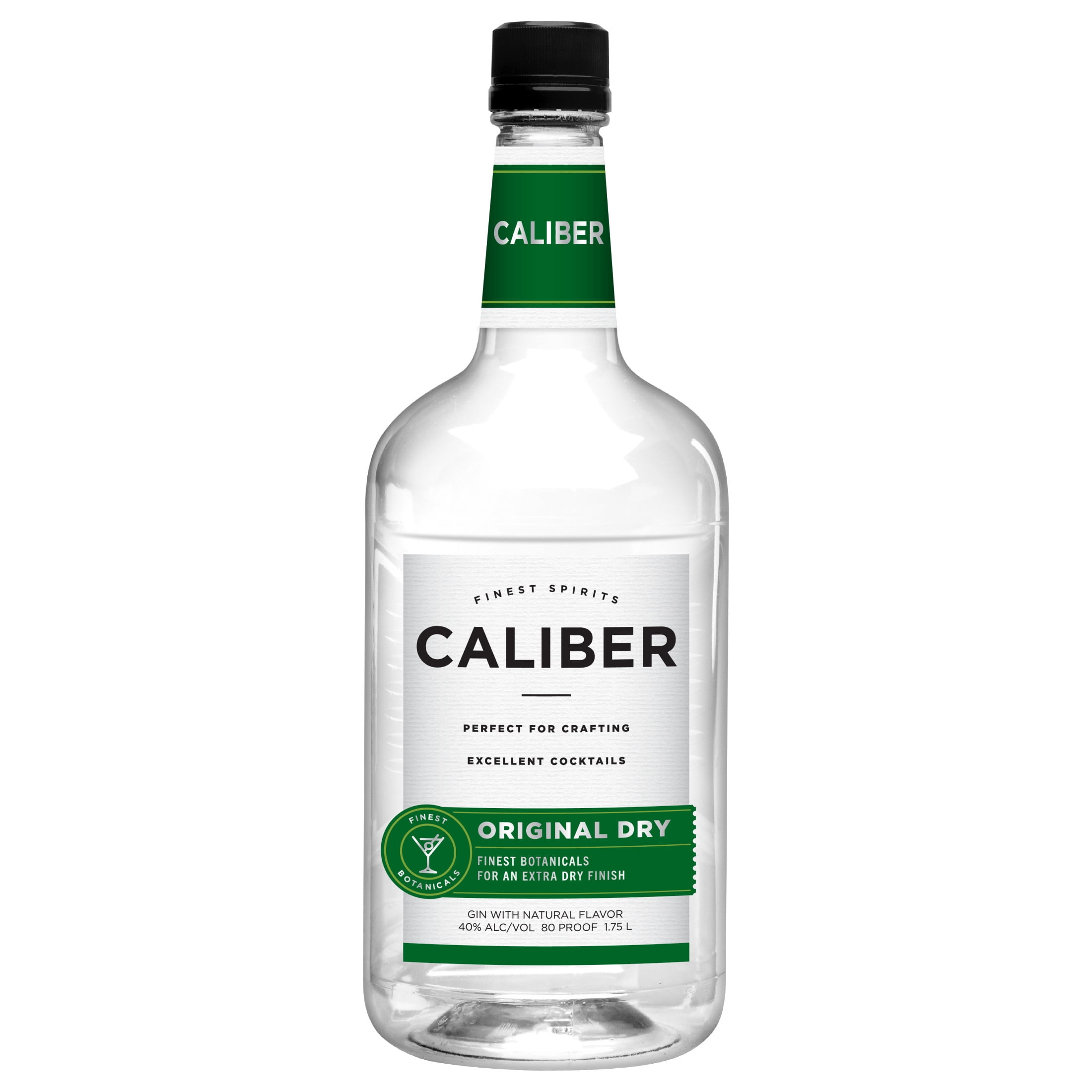 Caliber London Extra Dry Gin, 1.75L Bottle of Gin, 80 Proof