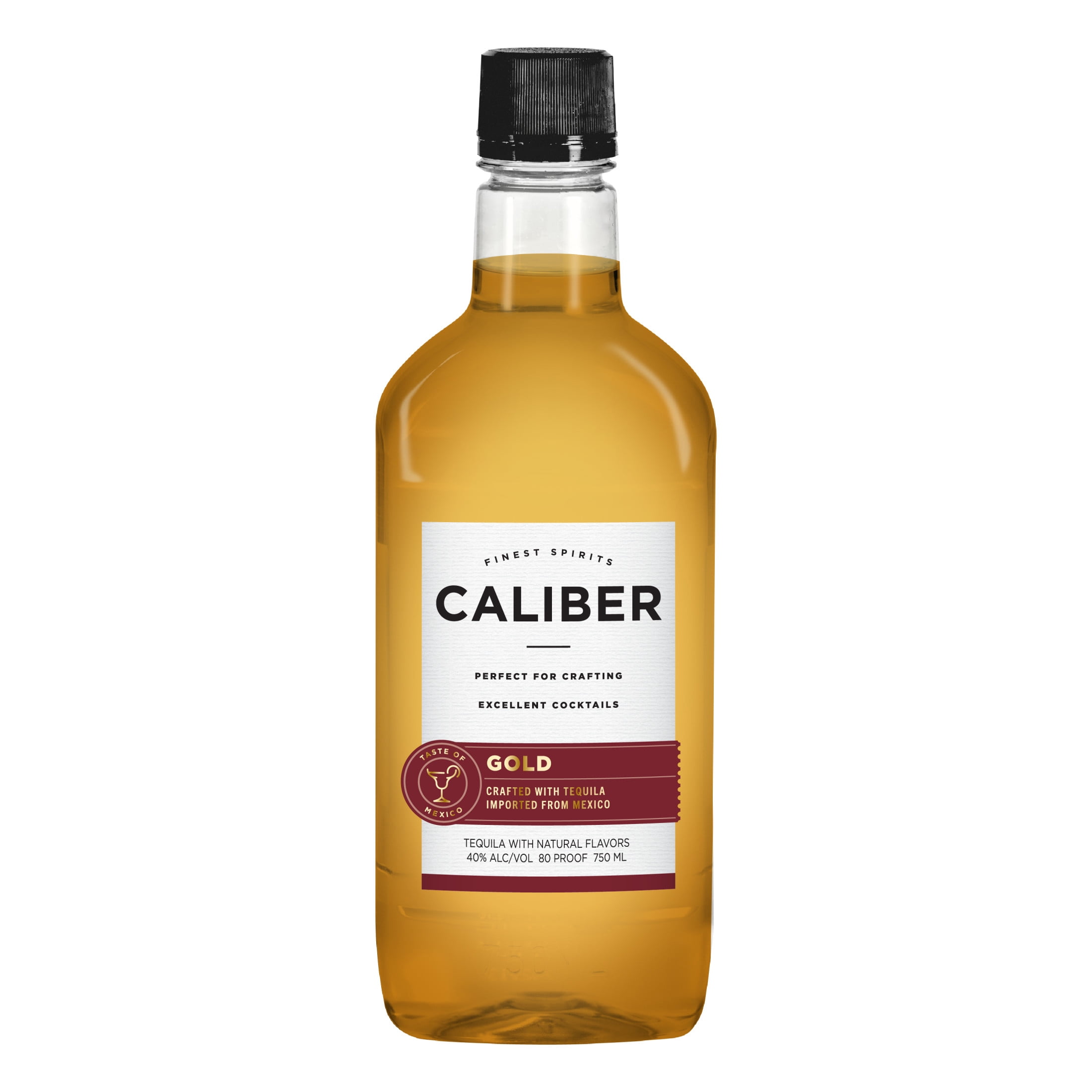 Caliber Gold Tequila, 750ml, 80 Proof (40% ABV)