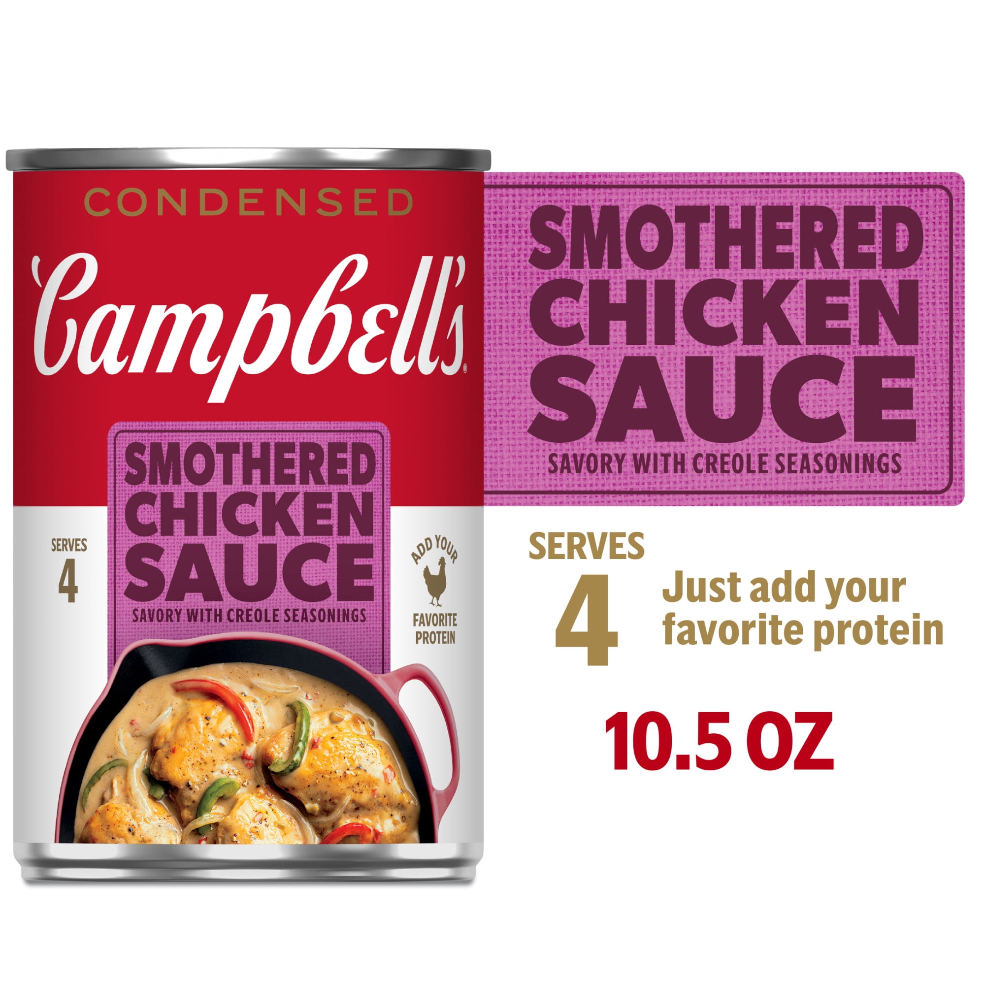 Campbell's Condensed Smothered Chicken Sauce, Savory with Creole Seasonings, 10.5 oz Can