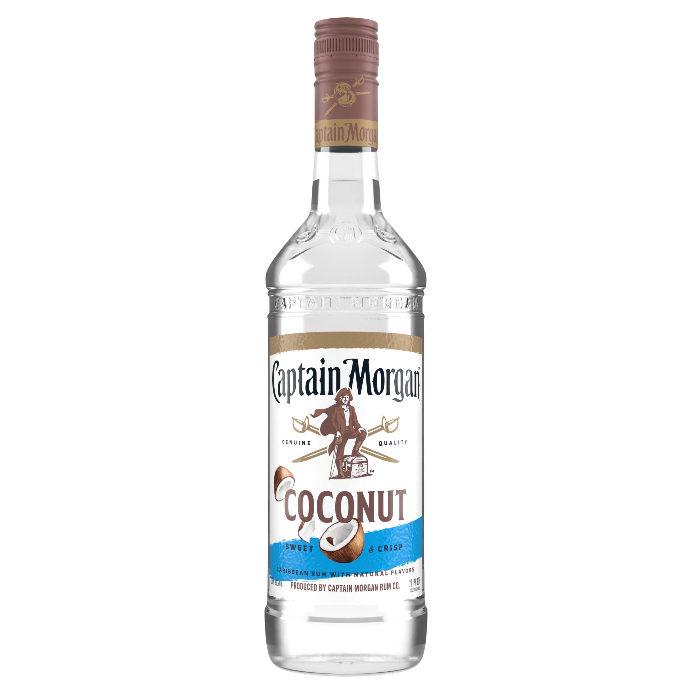 Captain Morgan Coconut (Caribbean Rum with Natural Flavors), 750 mL, 35% ABV
