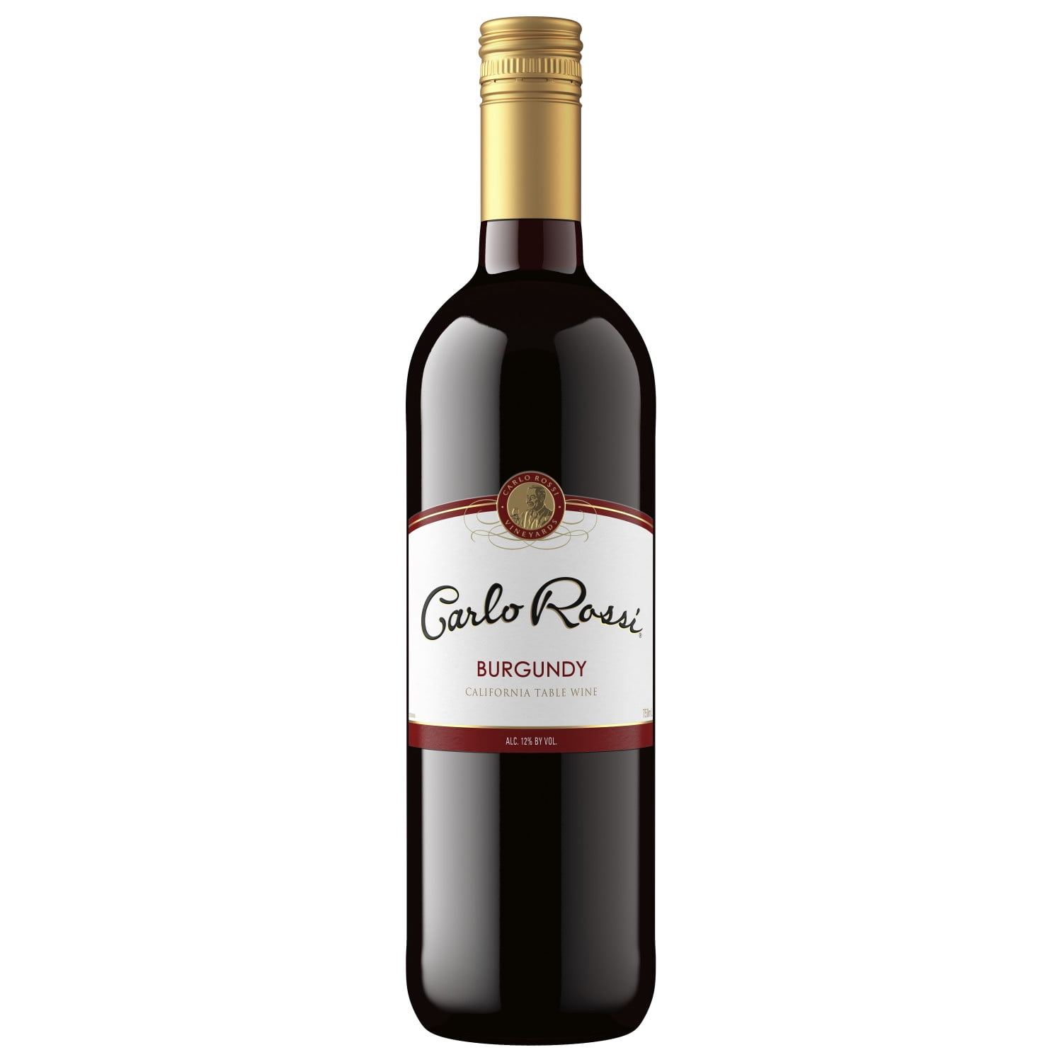 Carlo Rossi Burgundy Red Wine, 750ml Bottle