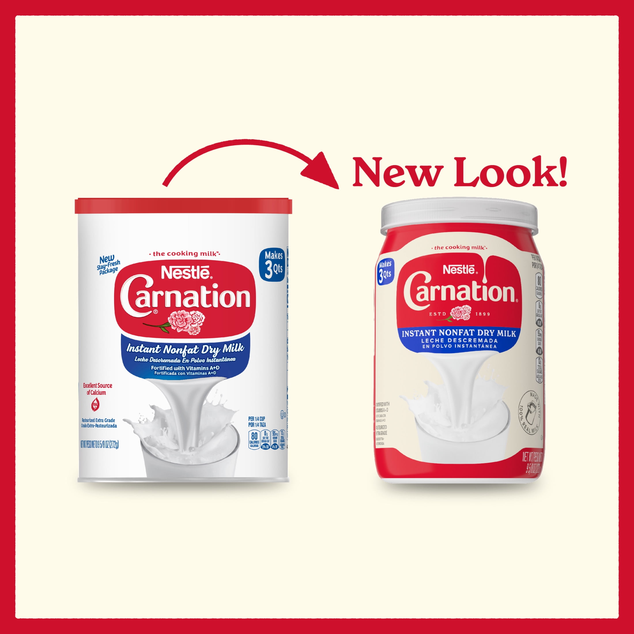 Nestle Carnation Instant Non-Fat Dry Milk, Vitamin D Added, Cooking Milk, Shelf Milk 9.625 oz