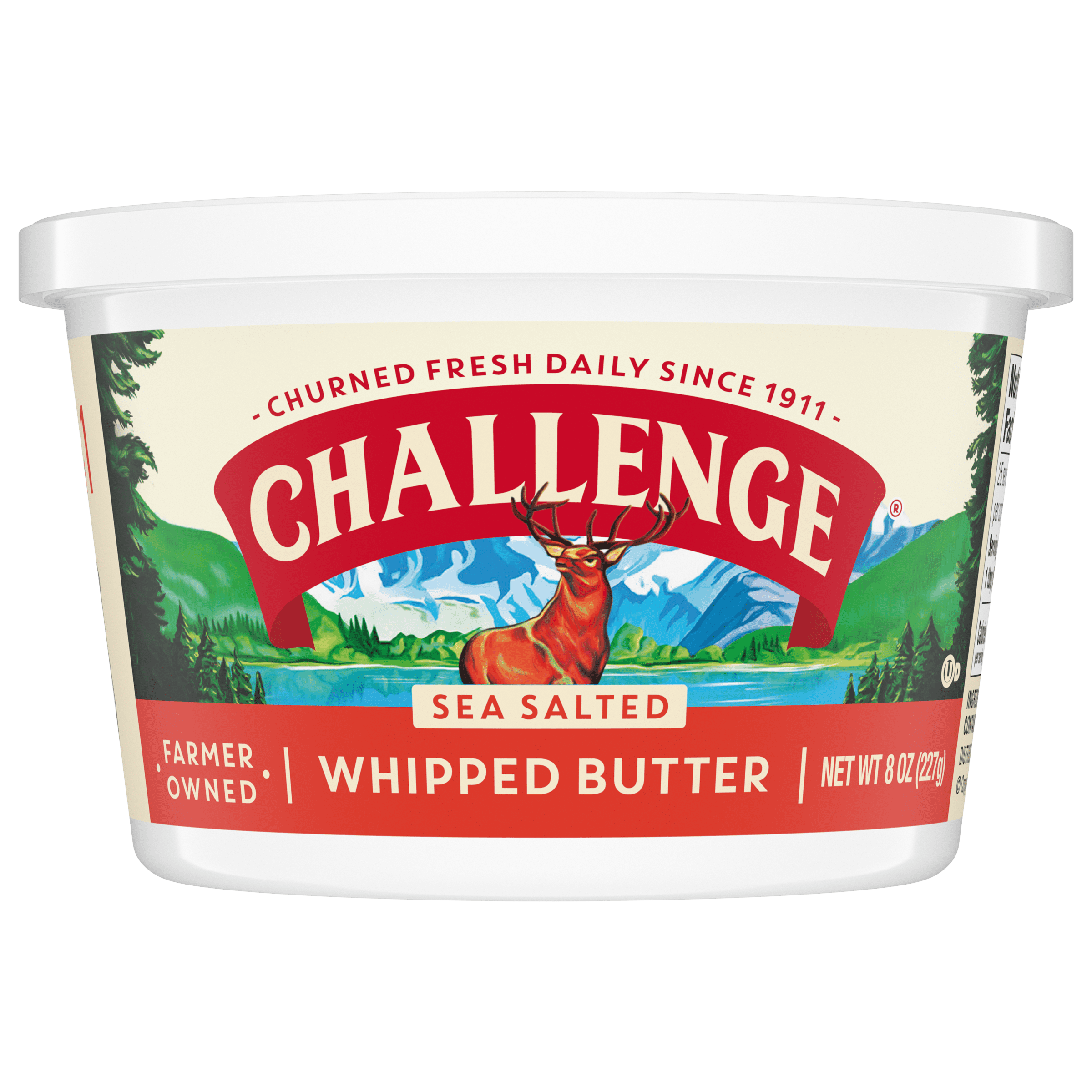 Challenge Butter, Whipped Butter with Sea Salt, 8oz Tub