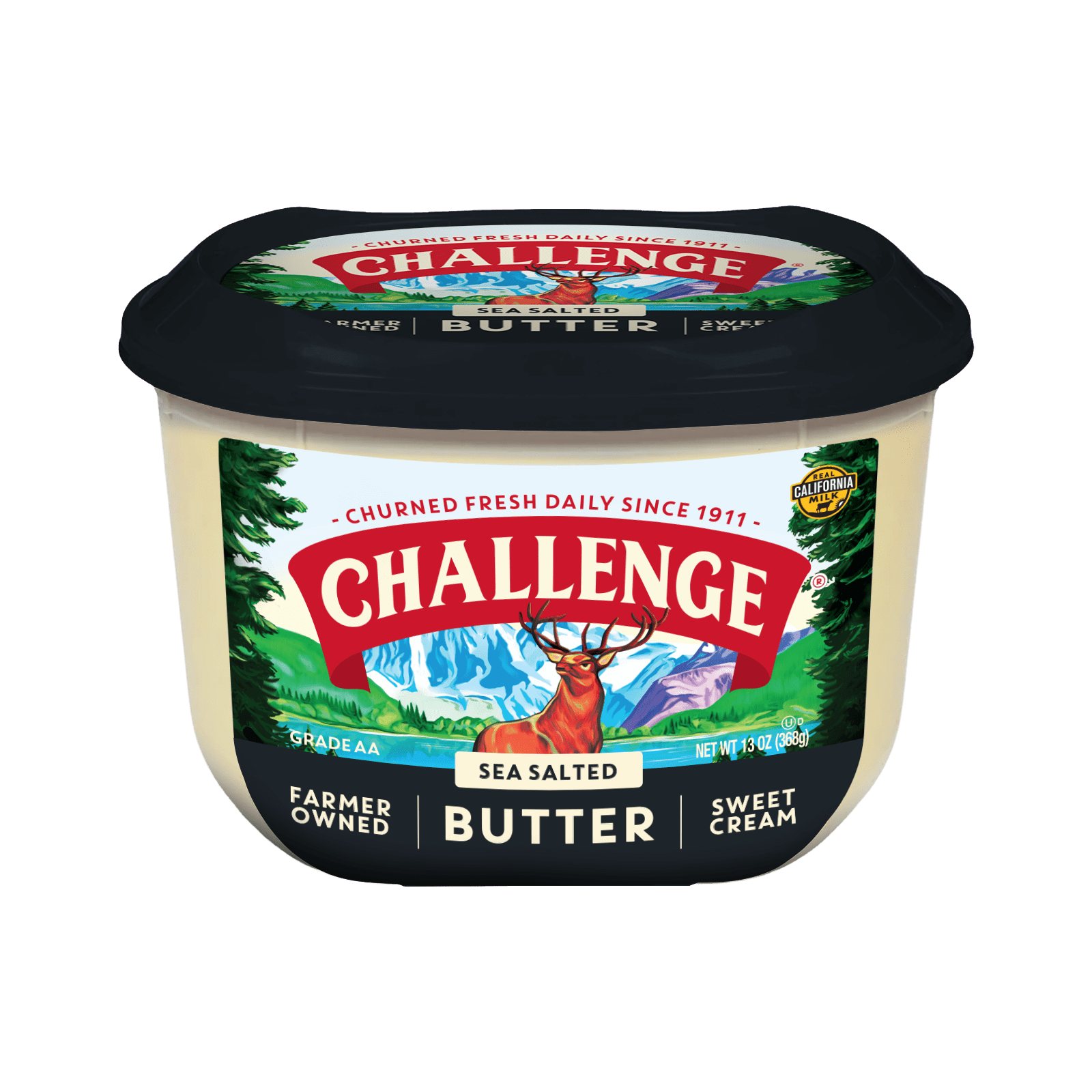 Challenge Oil-Free Sea Salted Butter in a Convenient 13 oz Tub