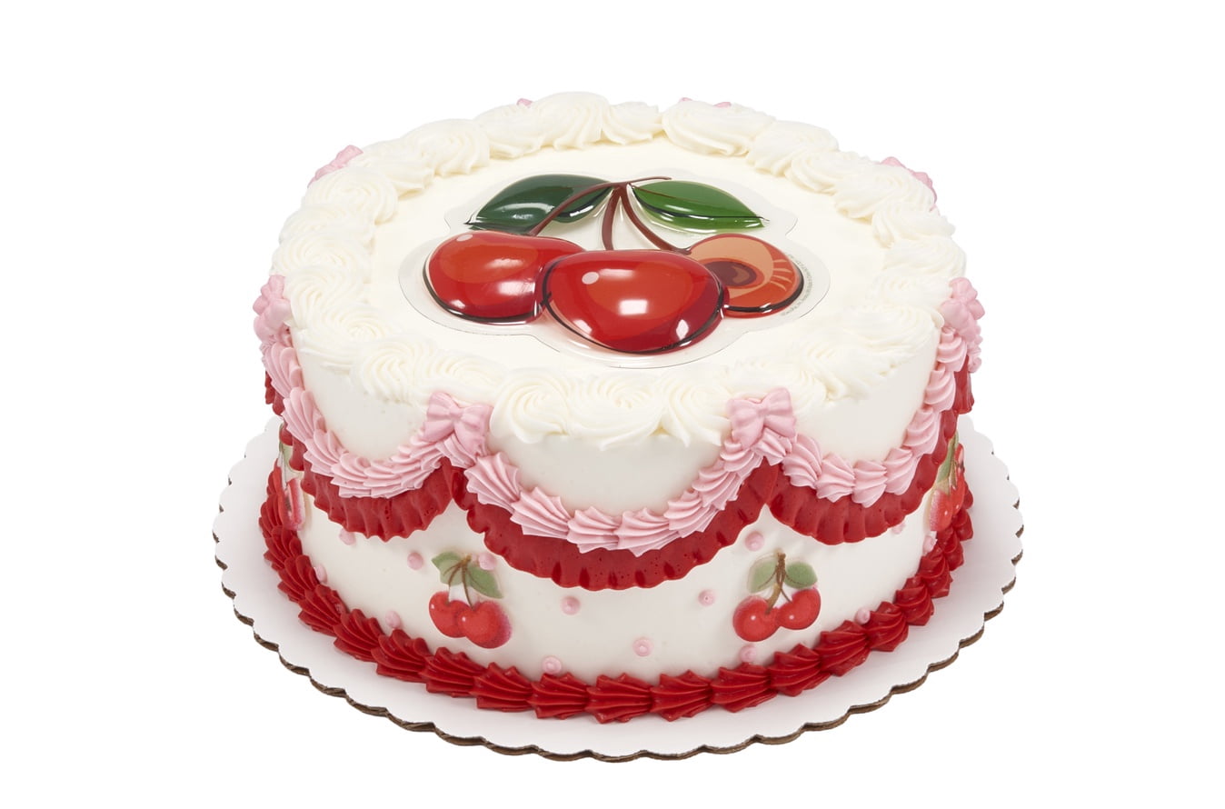 Cherry on Top Round Cake