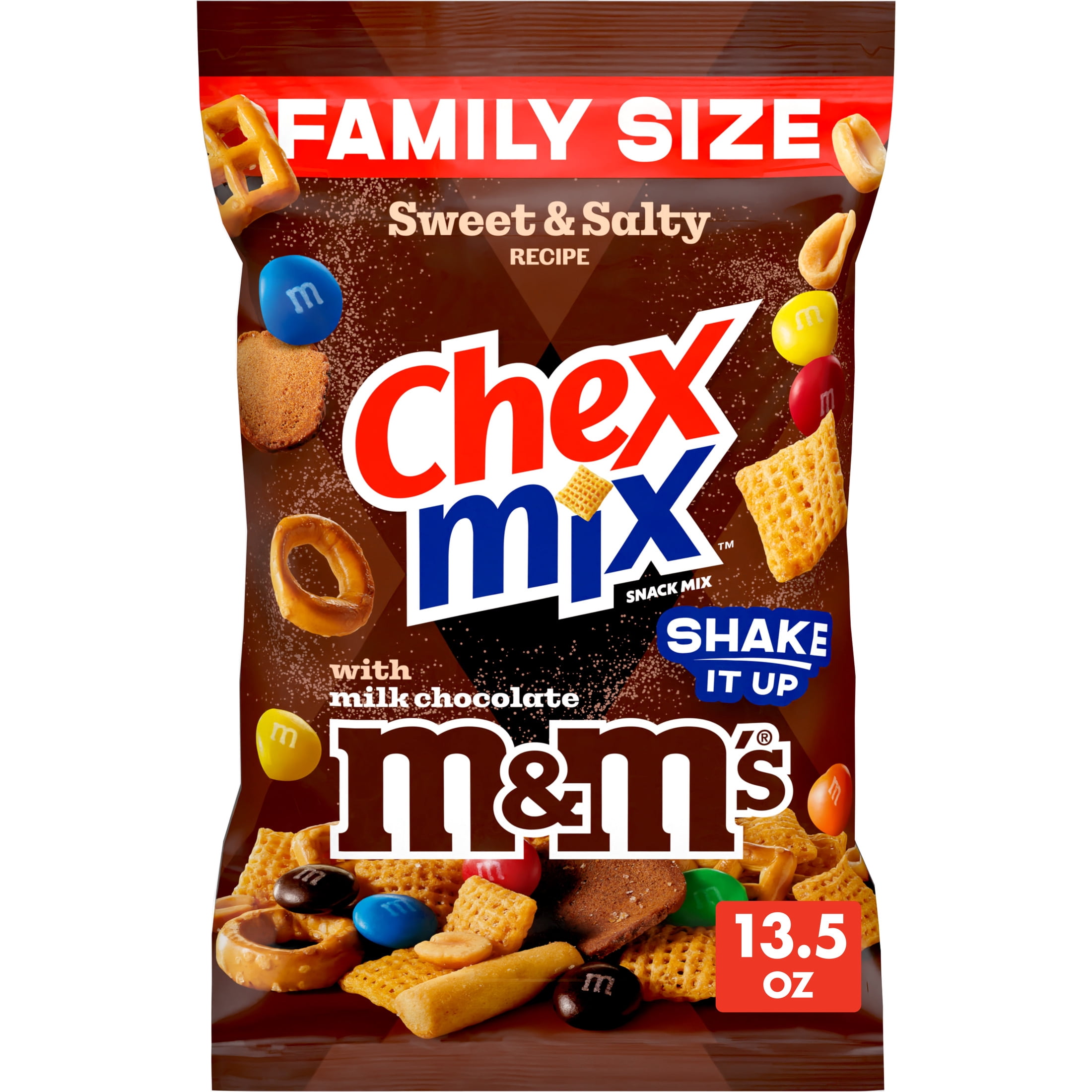Chex Mix Sweet and Salty Snack Mix, with M&Ms Milk Chocolate Candies, 13.5 oz