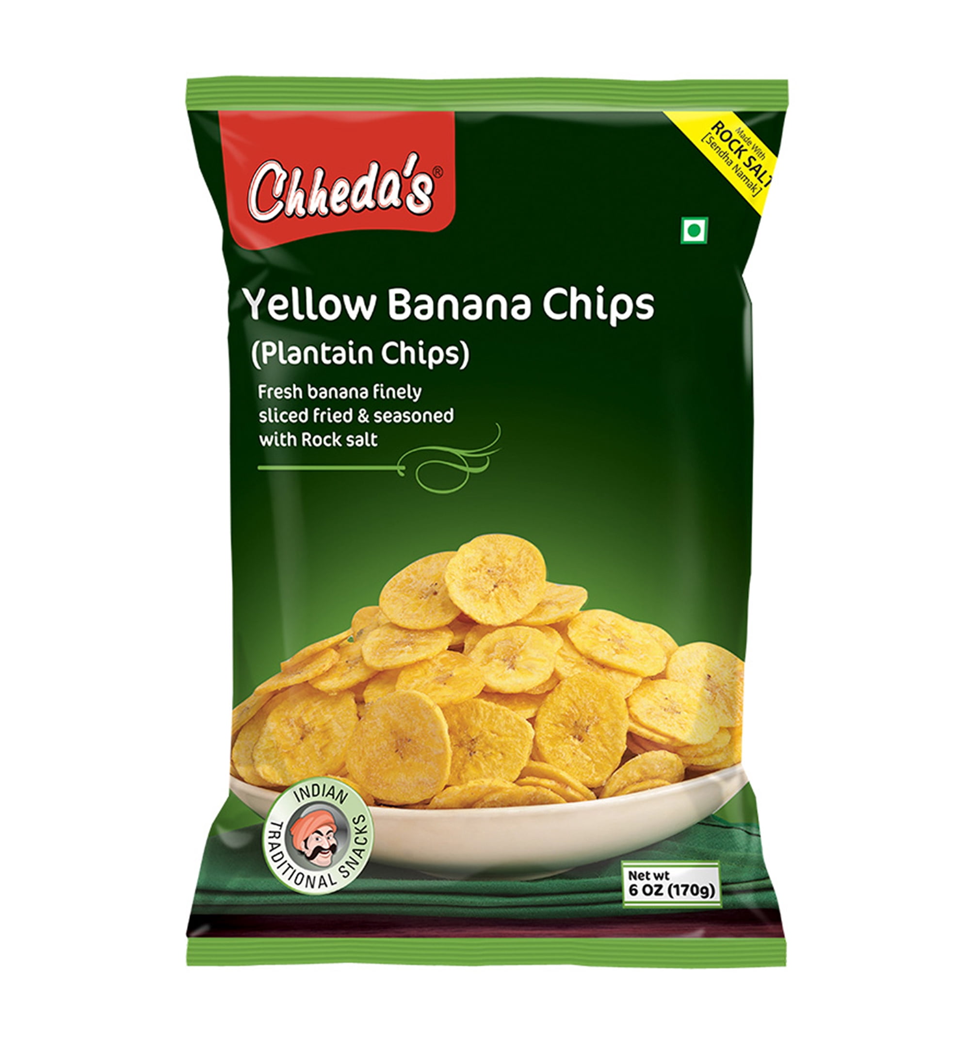 Chheda's Yellow Banana Chips Plaintain Chips 6 oz