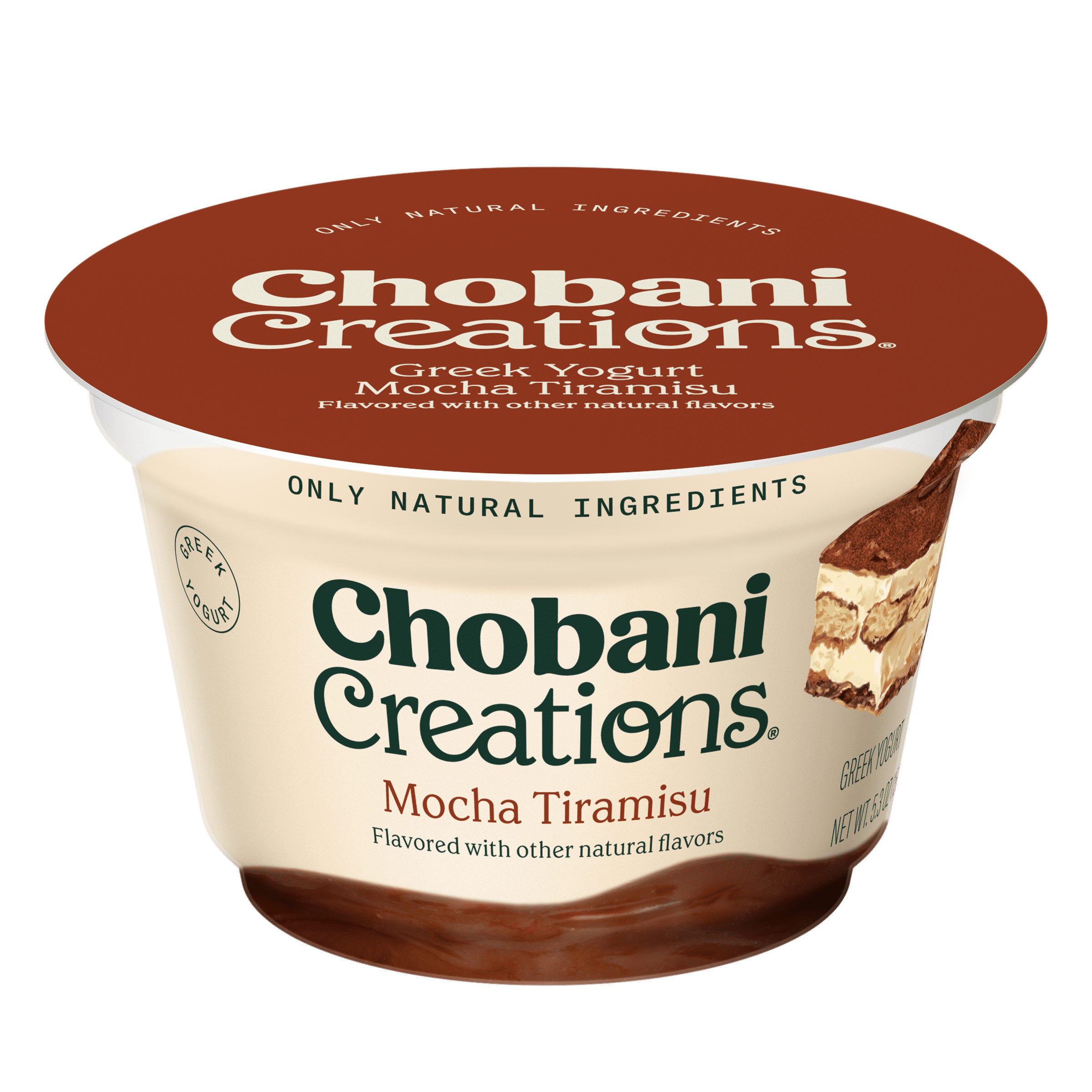 Chobani Creations Mocha Tiramisu Greek Yogurt 5.3 oz Cup