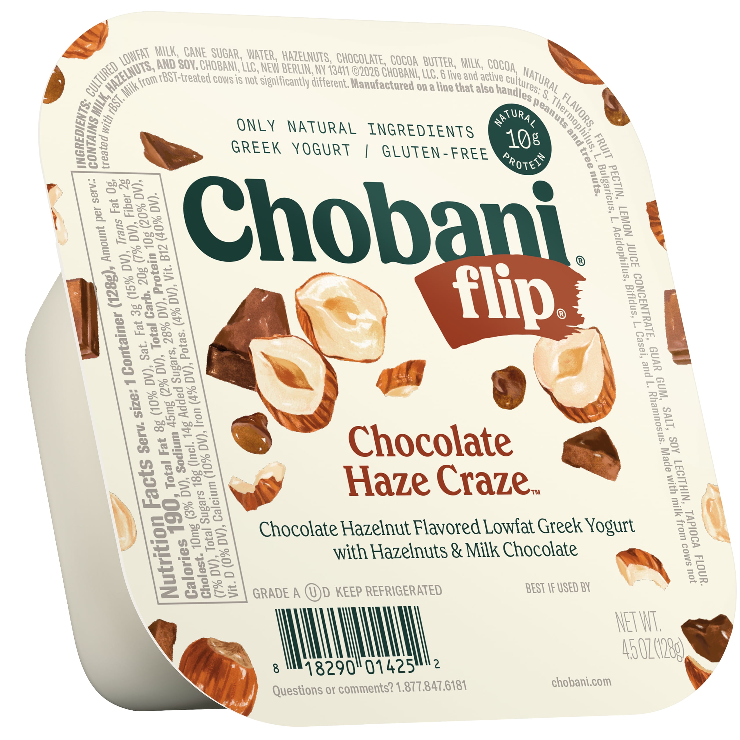 Chobani Flip Low-Fat Greek Yogurt, Chocolate Haze Craze 4.5 oz