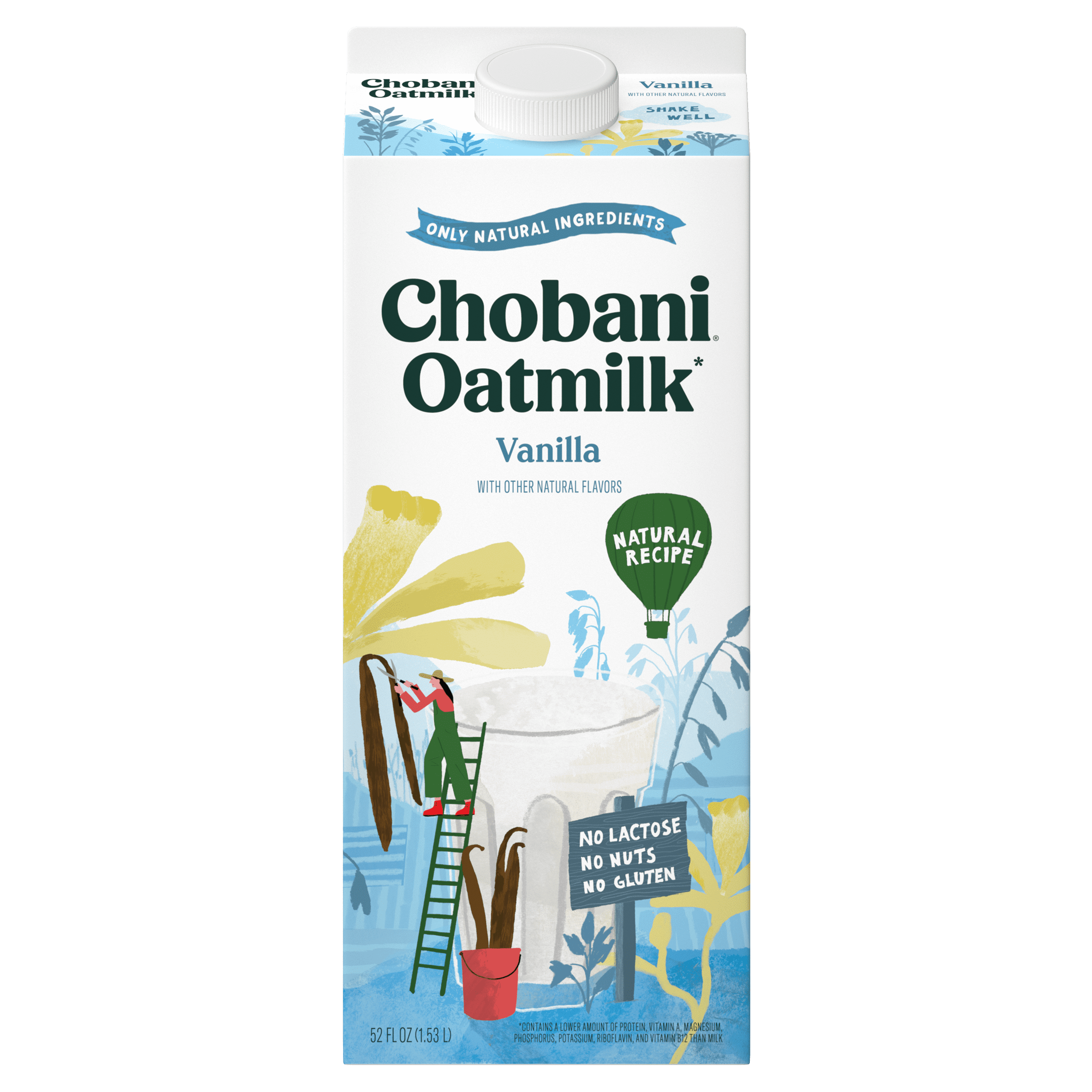 Chobani Oatmilk Vanilla 52 fl oz Carton
