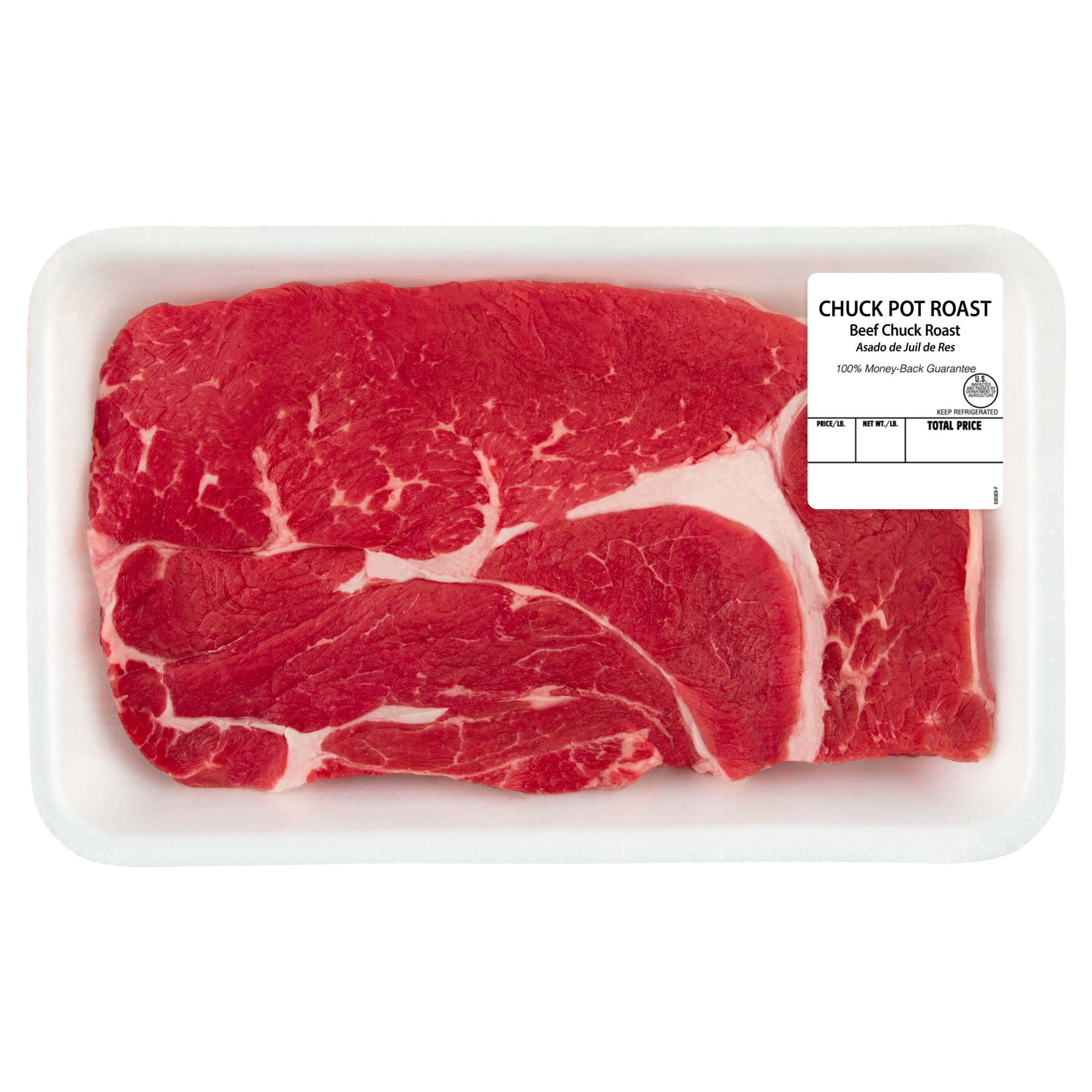Chuck Beef Roast, Tray, Fresh, 2 - 2.70 lb