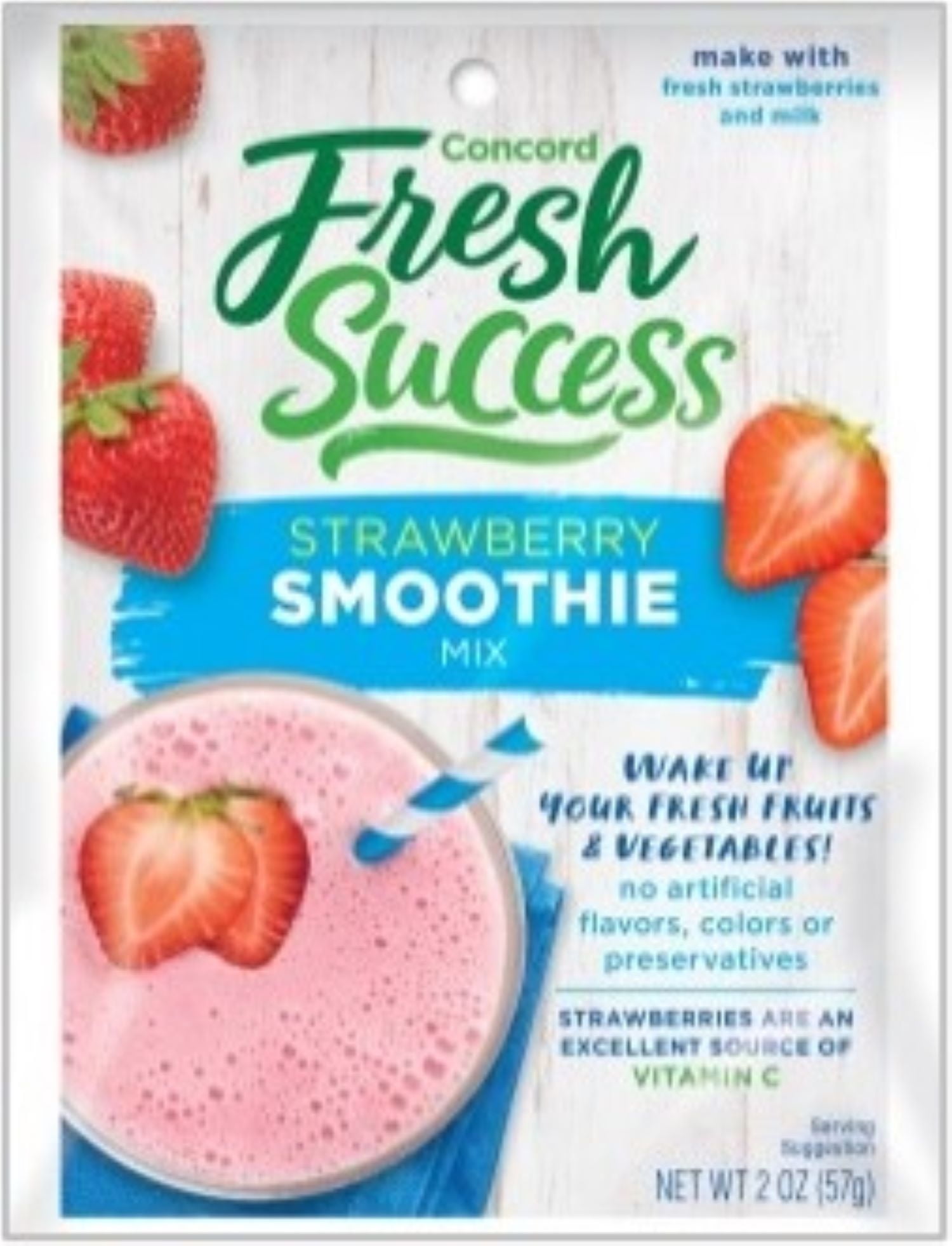 Concord Foods Strawberry Smoothie Mix, 2 oz
