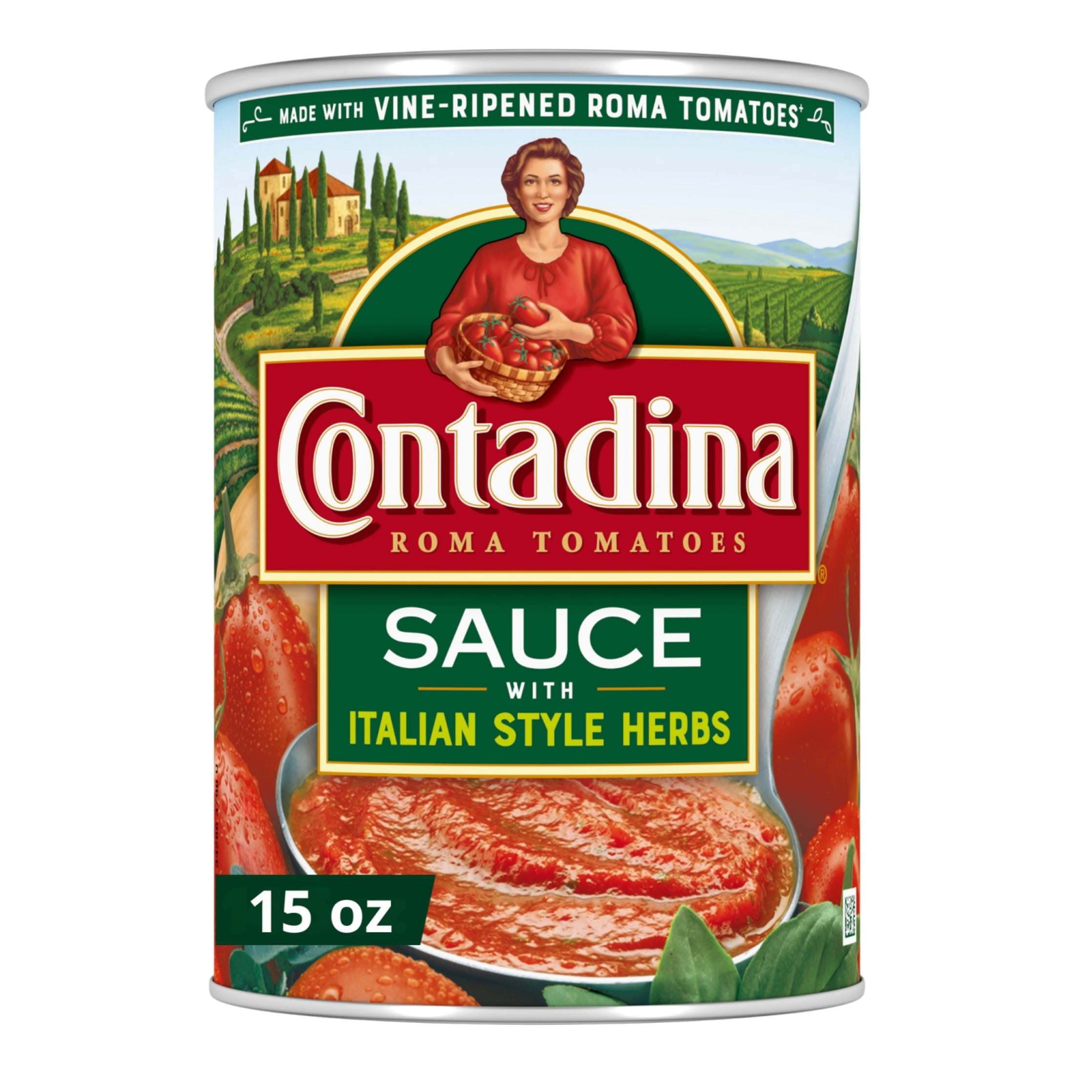 Contadina Tomato Sauce With Italian Herbs, 15 oz Can