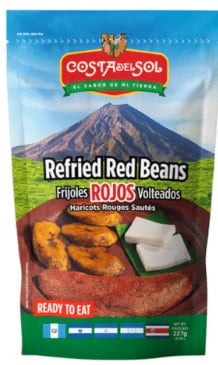 Costa Del Sol Refried Red Beans/Frijoles Rojos Volteados 14oz