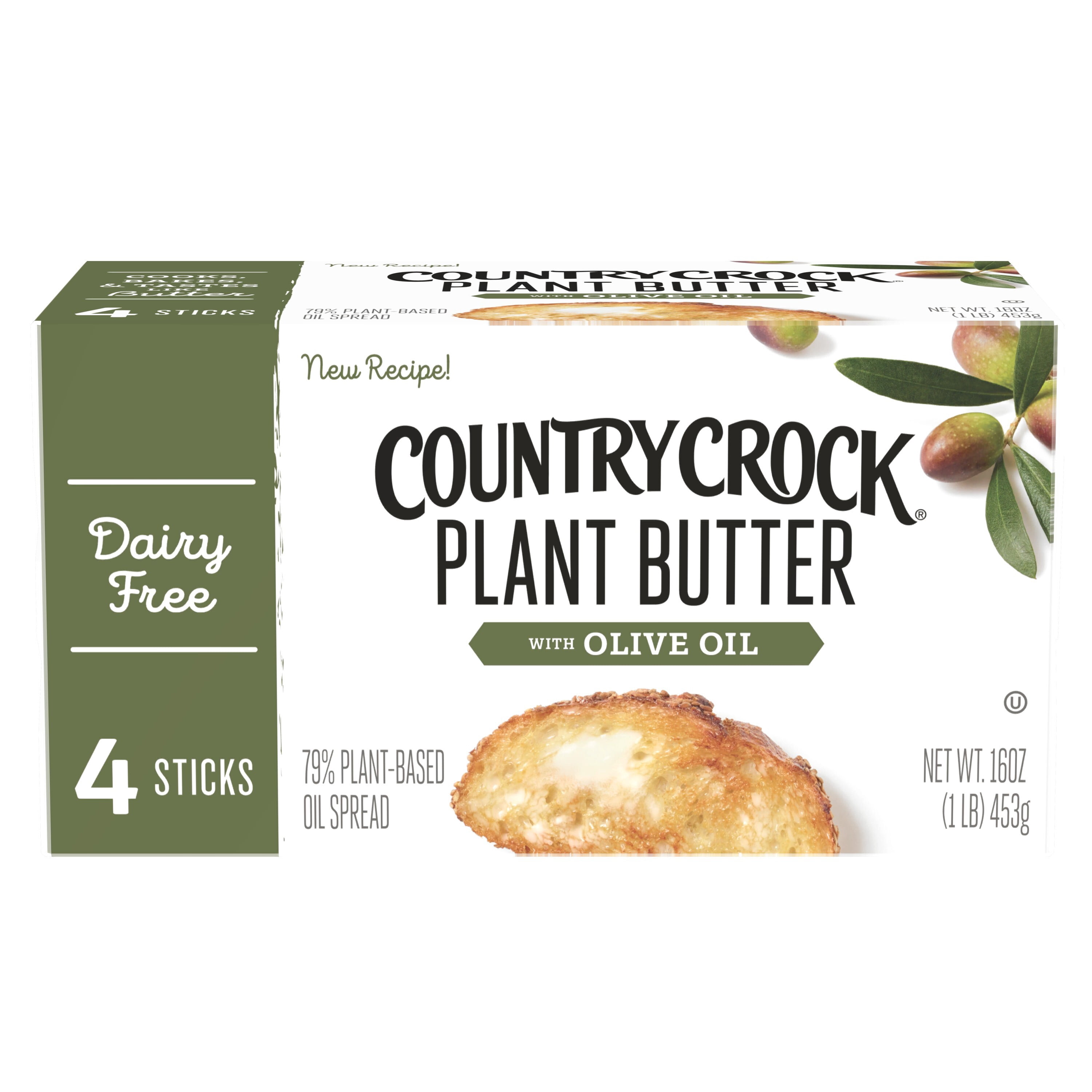 Country Crock Dairy Free Plant Butter Sticks with Olive Oil, 4 ct