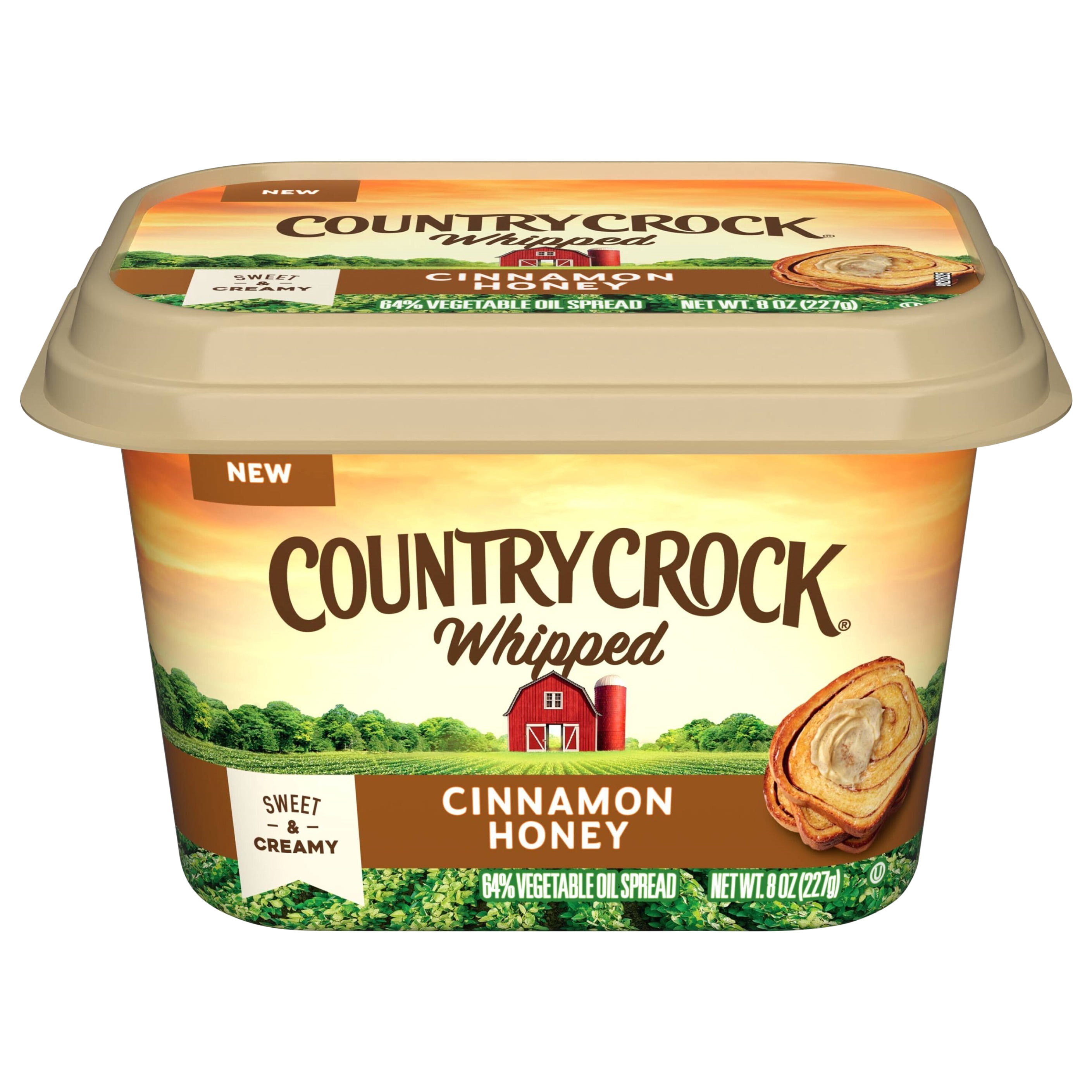 Country Crock Whipped Cinnamon Honey Spread 8oz Tub