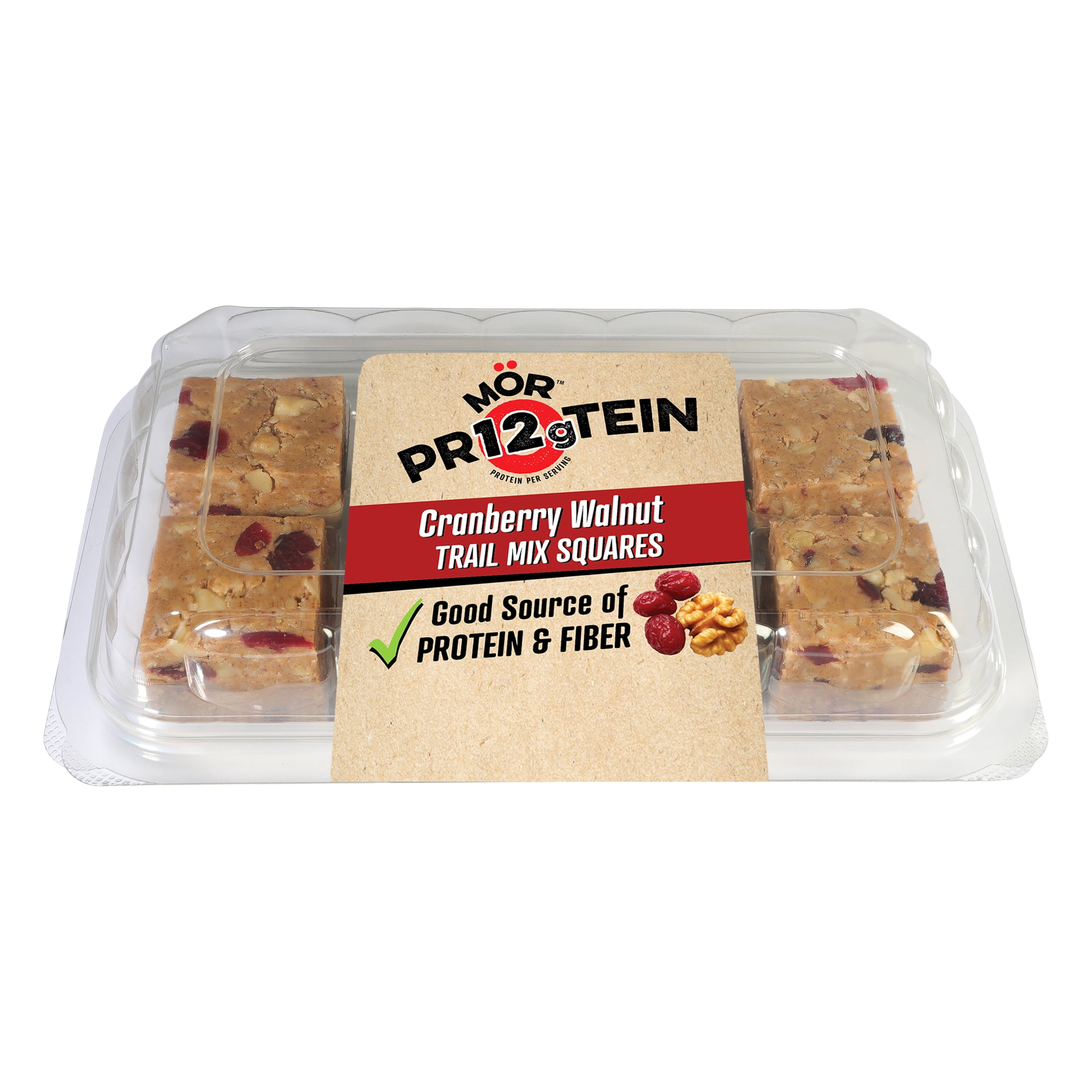 MR Protein Cranberry Walnut Trail Mix Square Bars, 10.7oz, 8 Count
