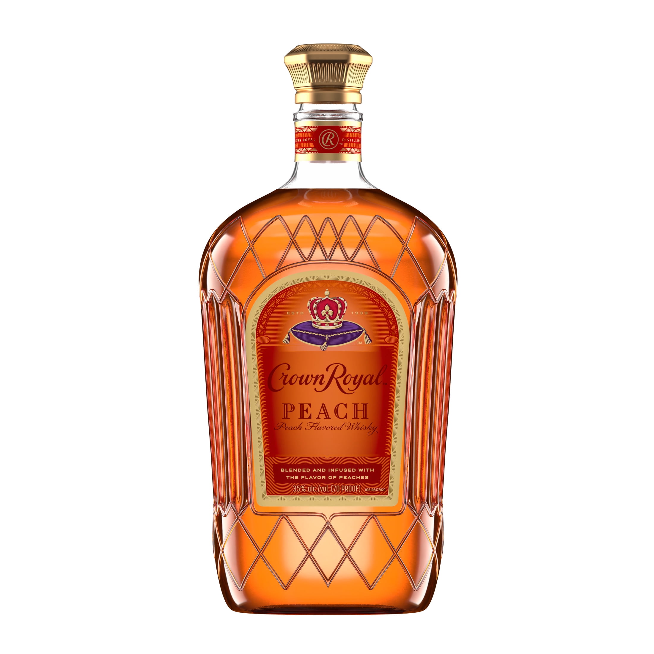 Crown Royal Peach Flavored Whisky, 1.75 L, 35% ABV