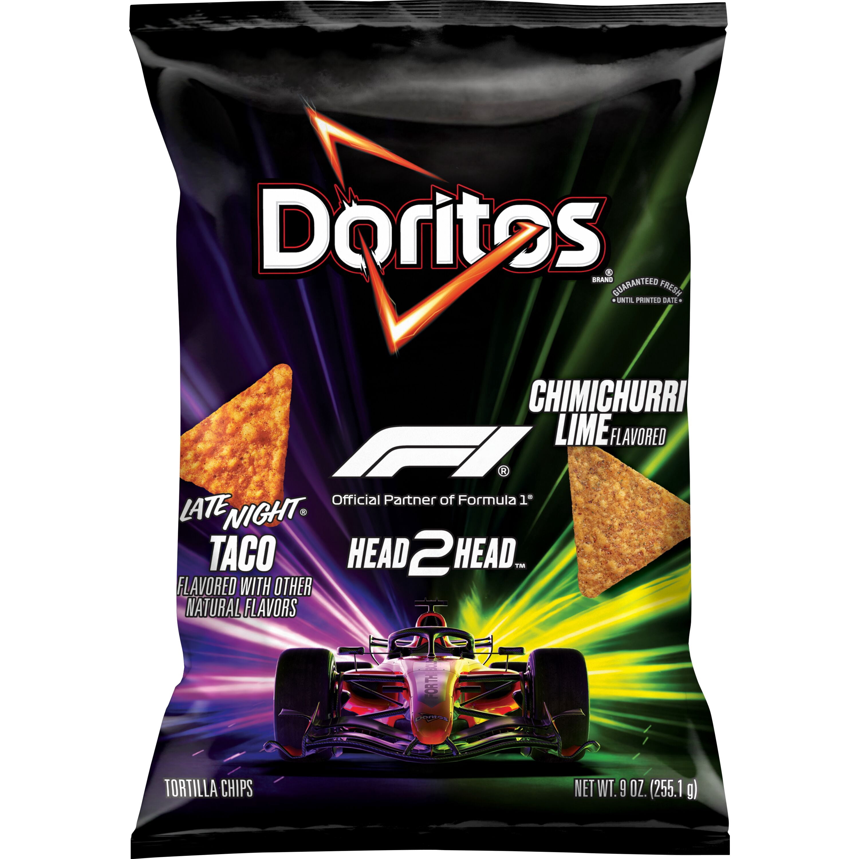 Doritos Late Night Taco & Chimichurri Lime Flavored Tortilla Chips, 9 oz