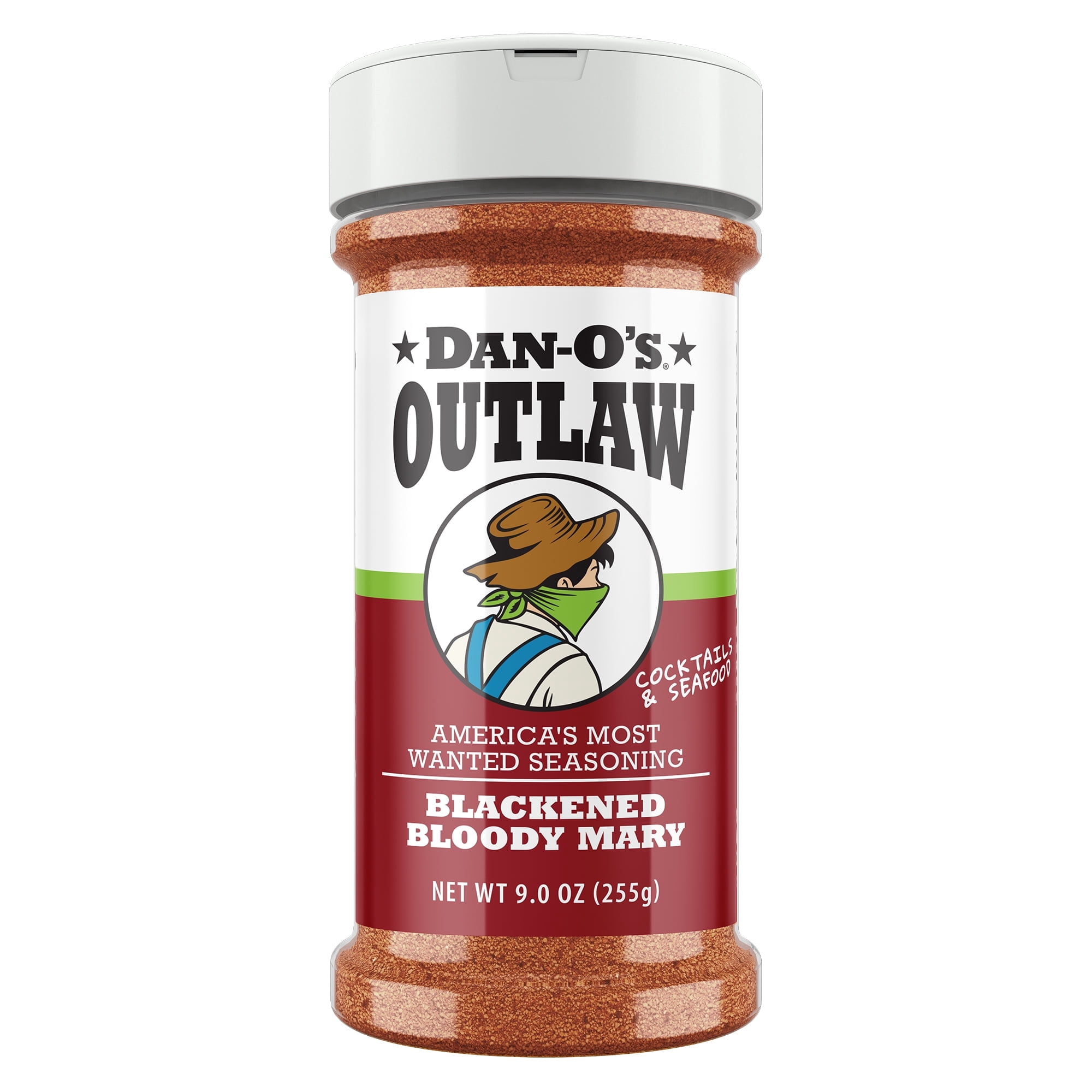 Dan-O's Outlaw Blackened Bloody Mary Seasoning Mix for Grilling and Cocktails, 9 oz