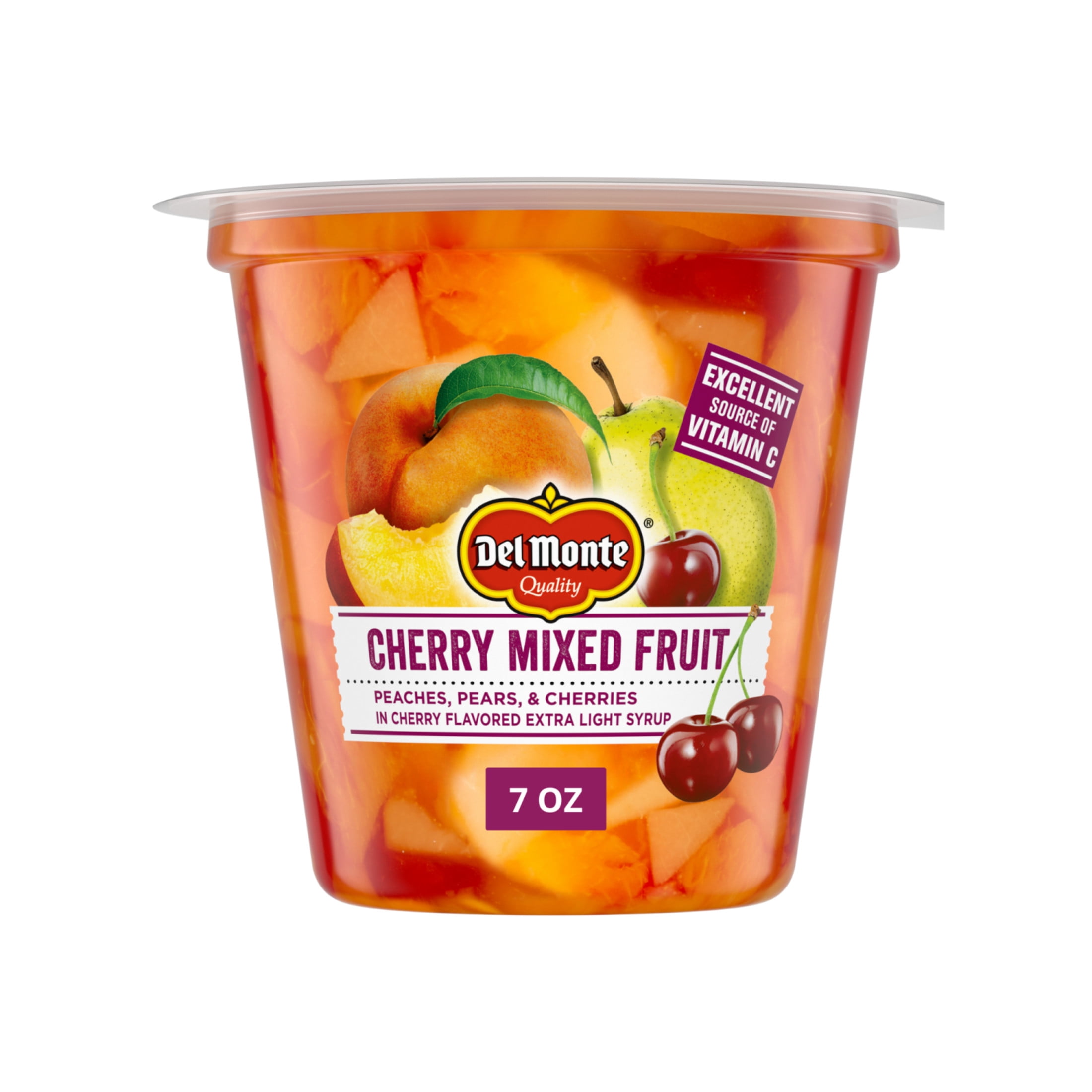True Fruit Cherry Mixed Fruit Cup Snacks, 7 oz