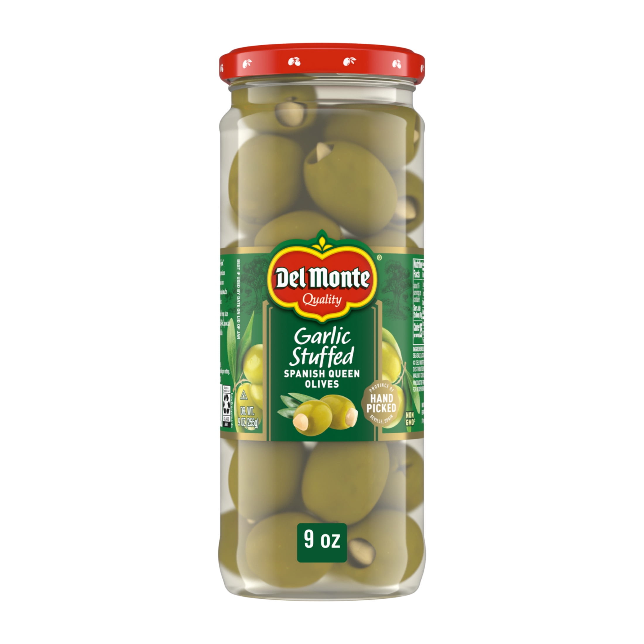 Del Monte Garlic Stuffed Spanish Queen Olives, 9 oz. Jar