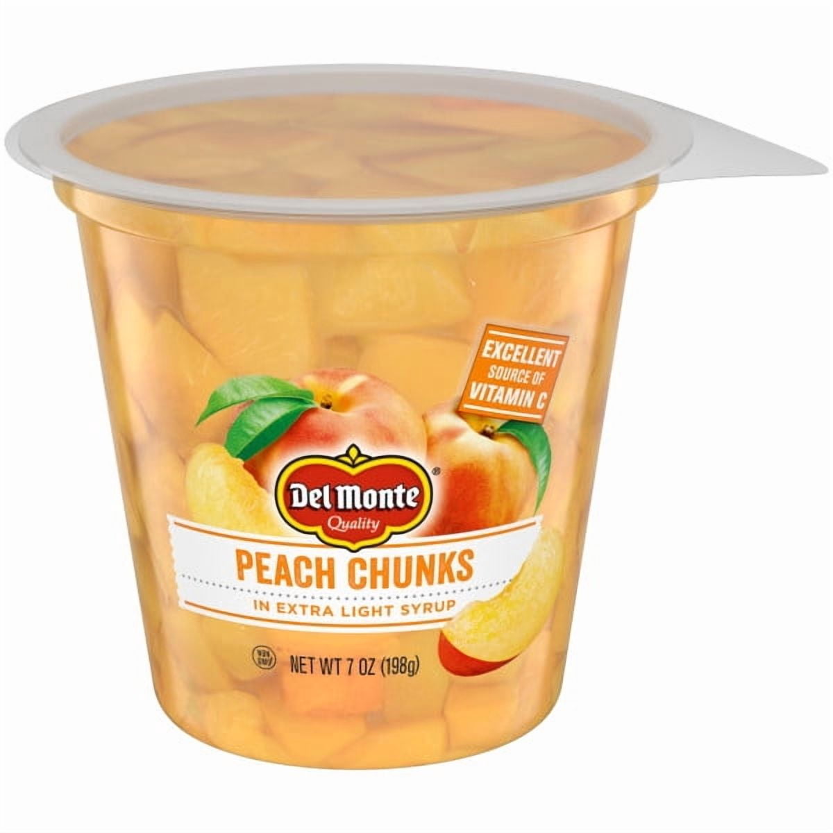 True Fruit Peach Chunks 7oz. Cup