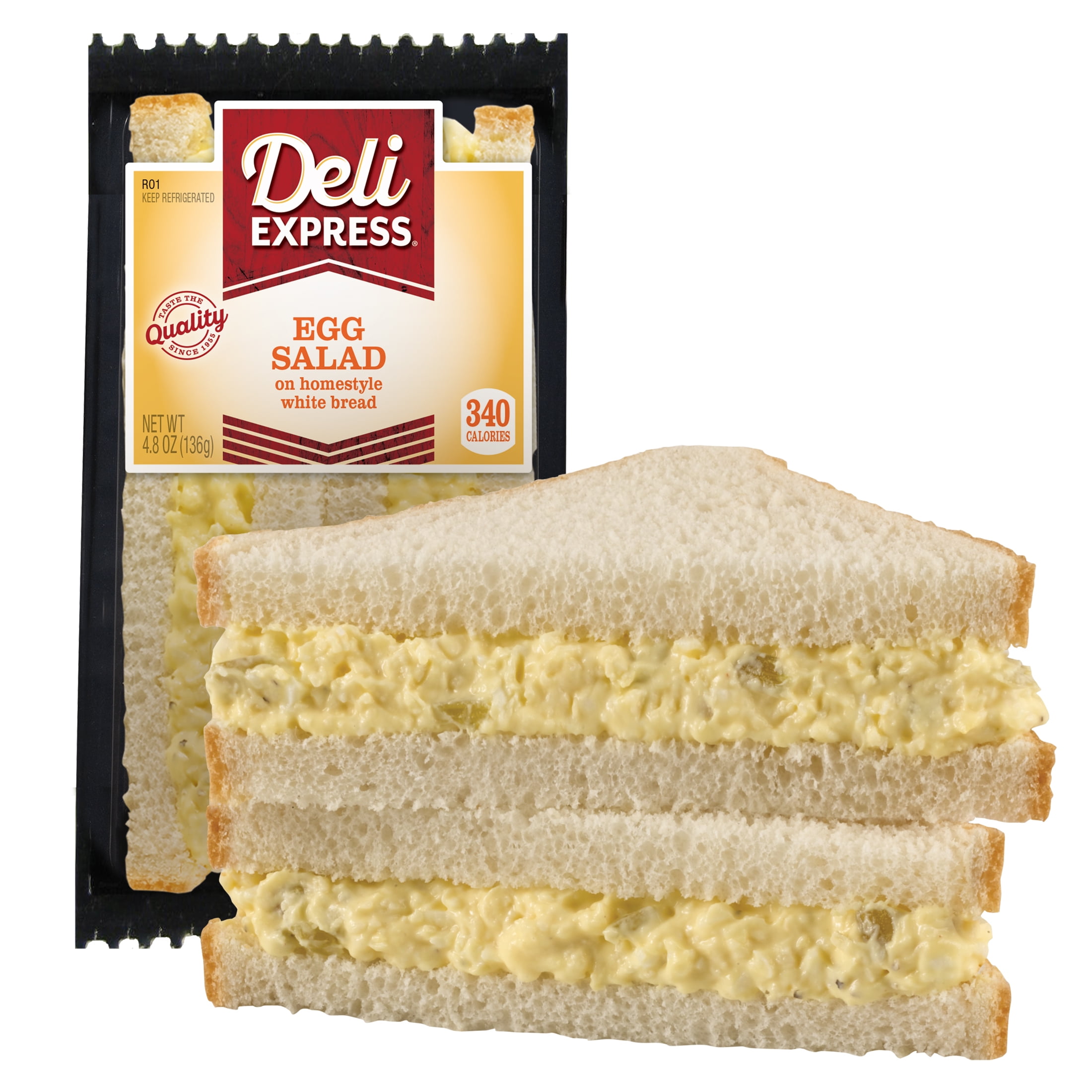 Deli Express Egg Salad Sandwich Wedge, 4.8 oz, 1 Count