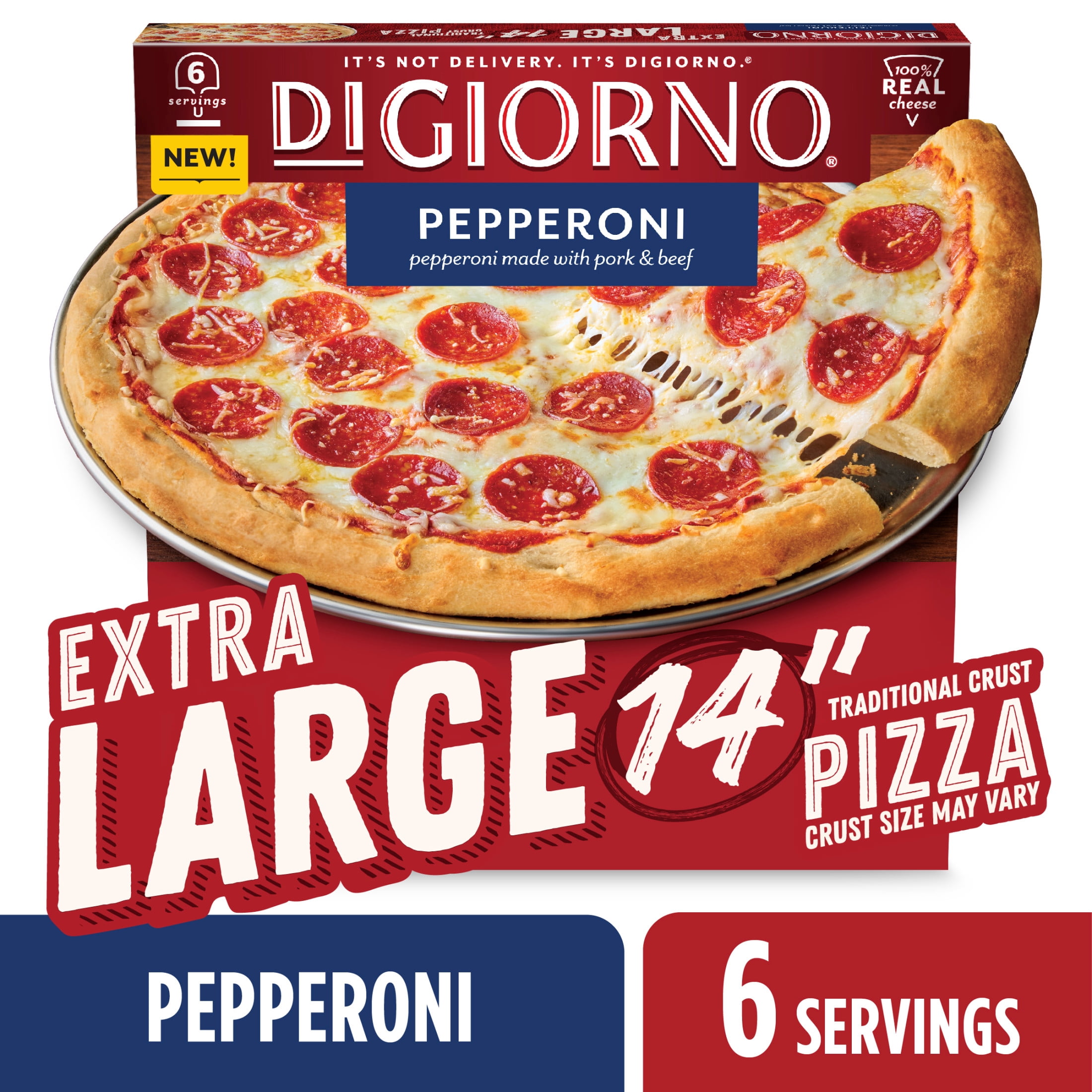 DiGiorno Frozen Pizza Extra-Large Pepperoni Pizza, 29 oz