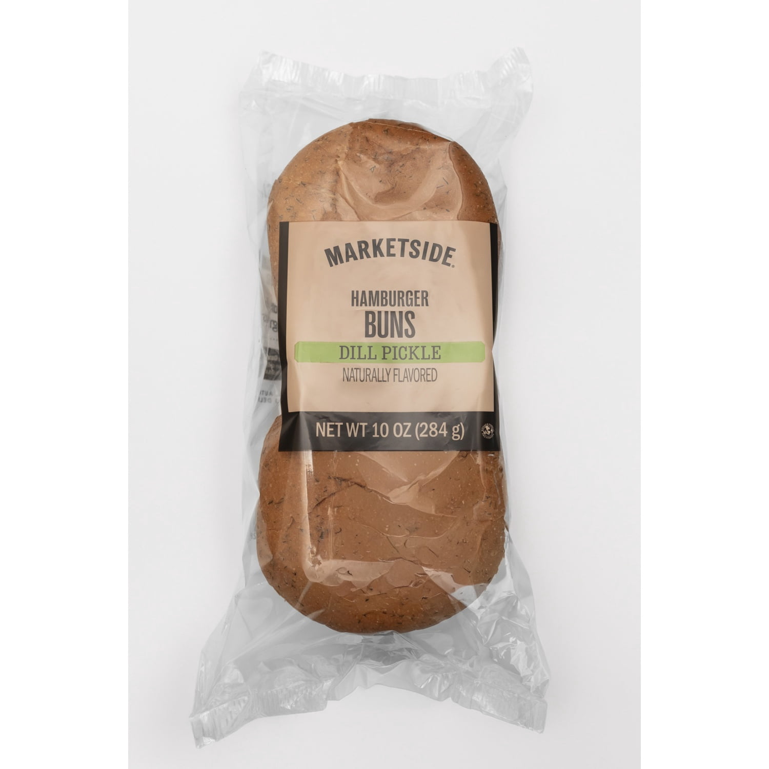 Fresh Dill Pickle Hamburger Buns, Sliced, 4 Inch Buns, 1 Pack