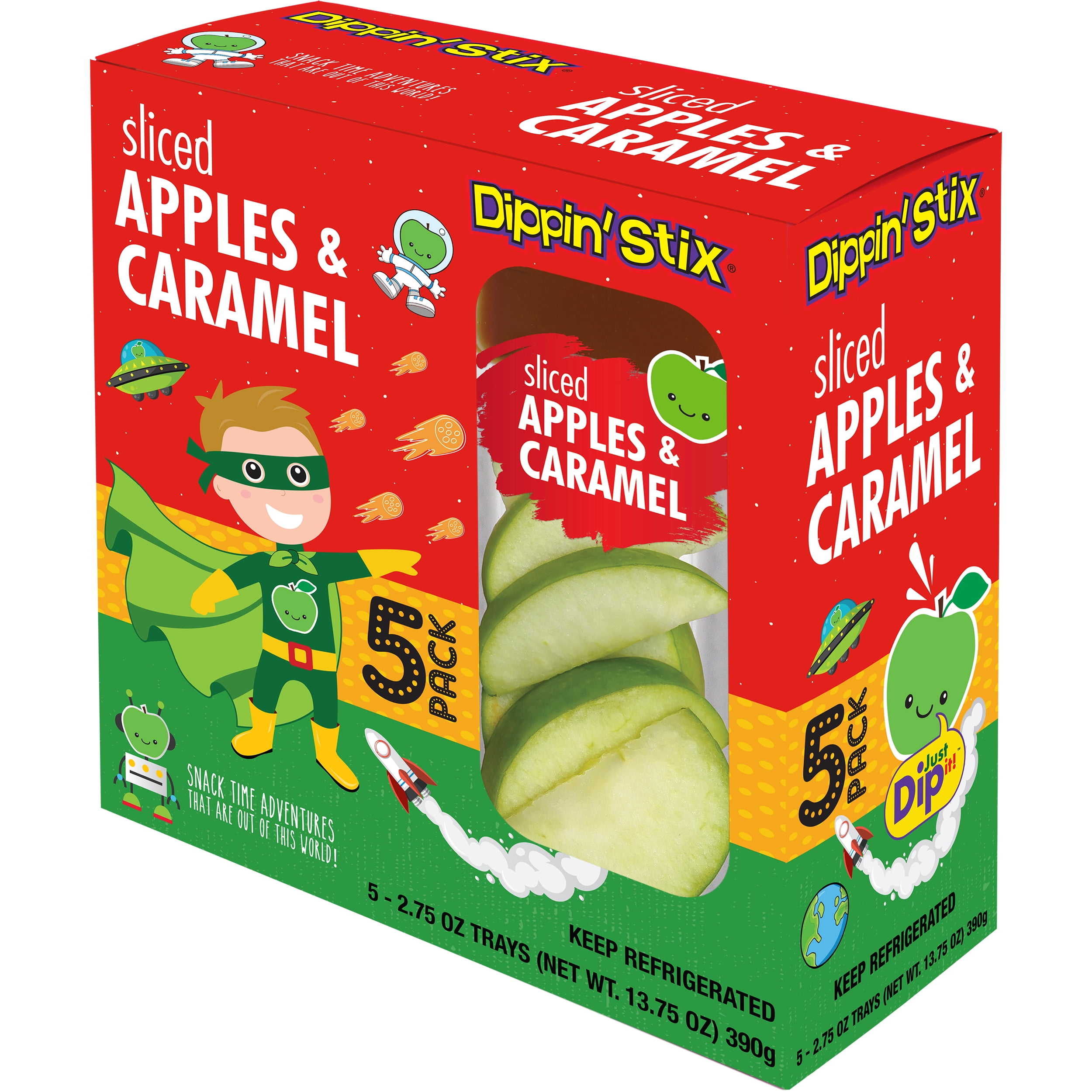 Dippin Stix Sliced Apples & Caramel, 2.75oz, 5 Count