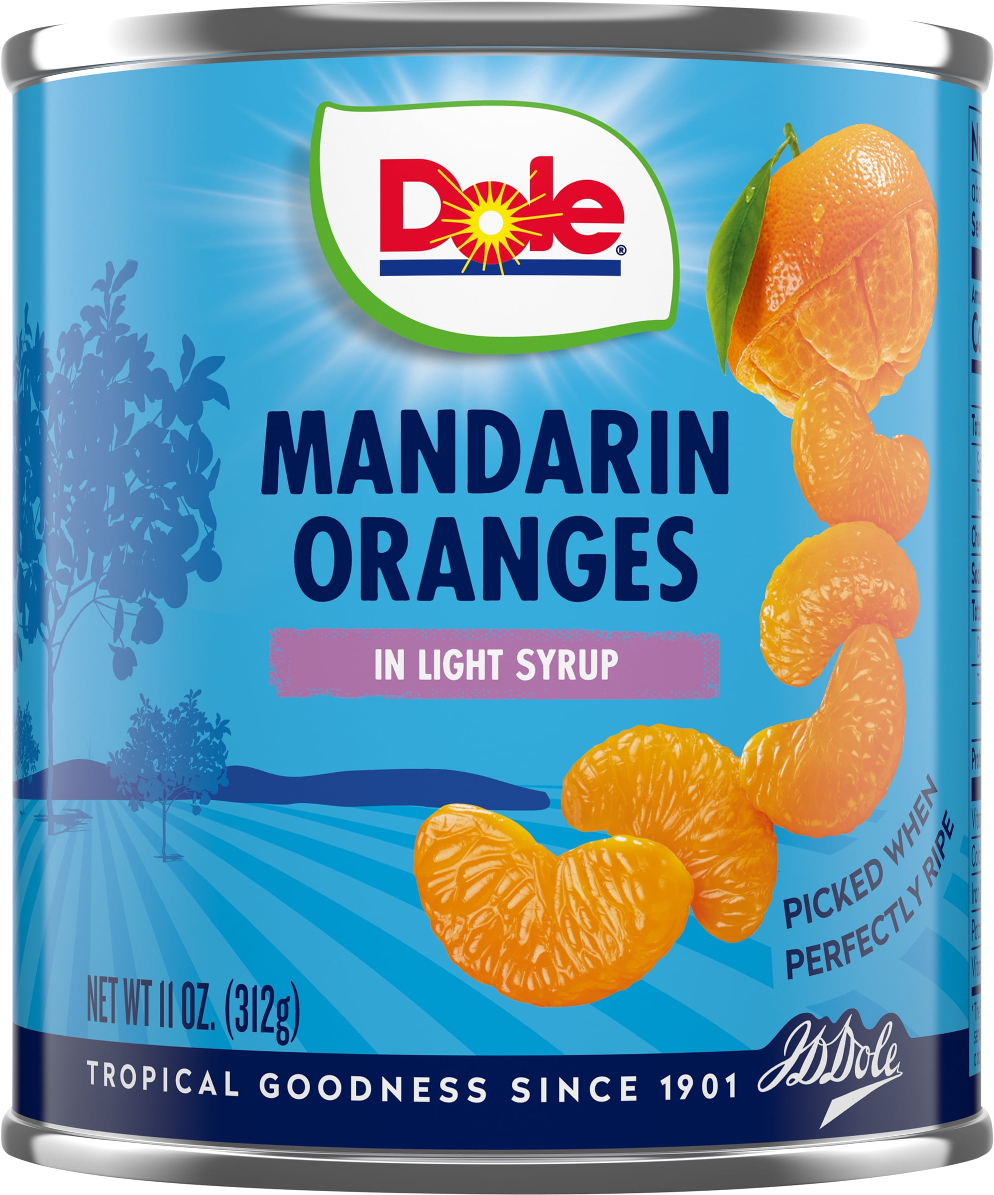 Dole Mandarin Oranges in Light Syrup, 11 oz Can