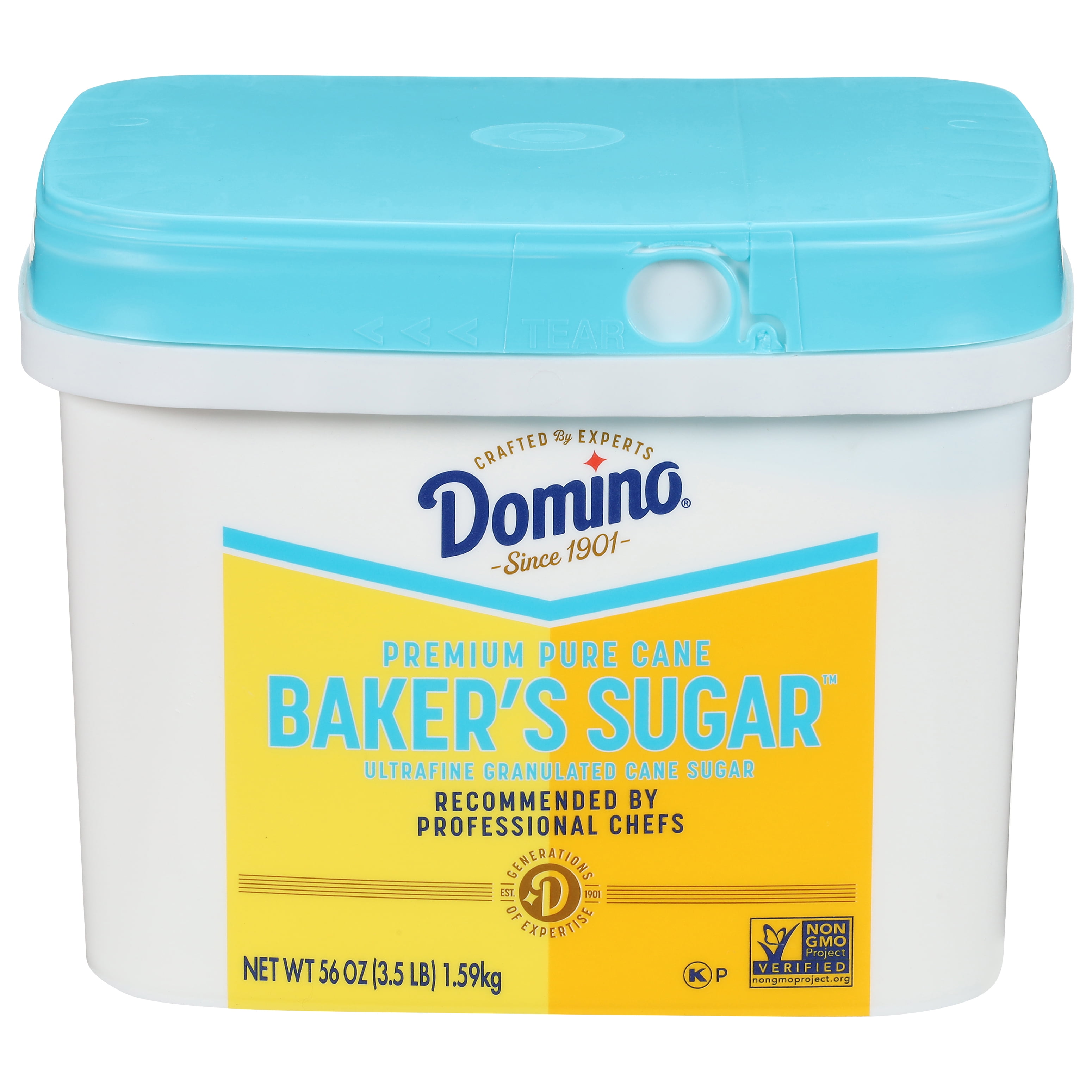 Domino Pure Cane Ultrafine Granulated Baker's Sugar 3.5 lb Tub