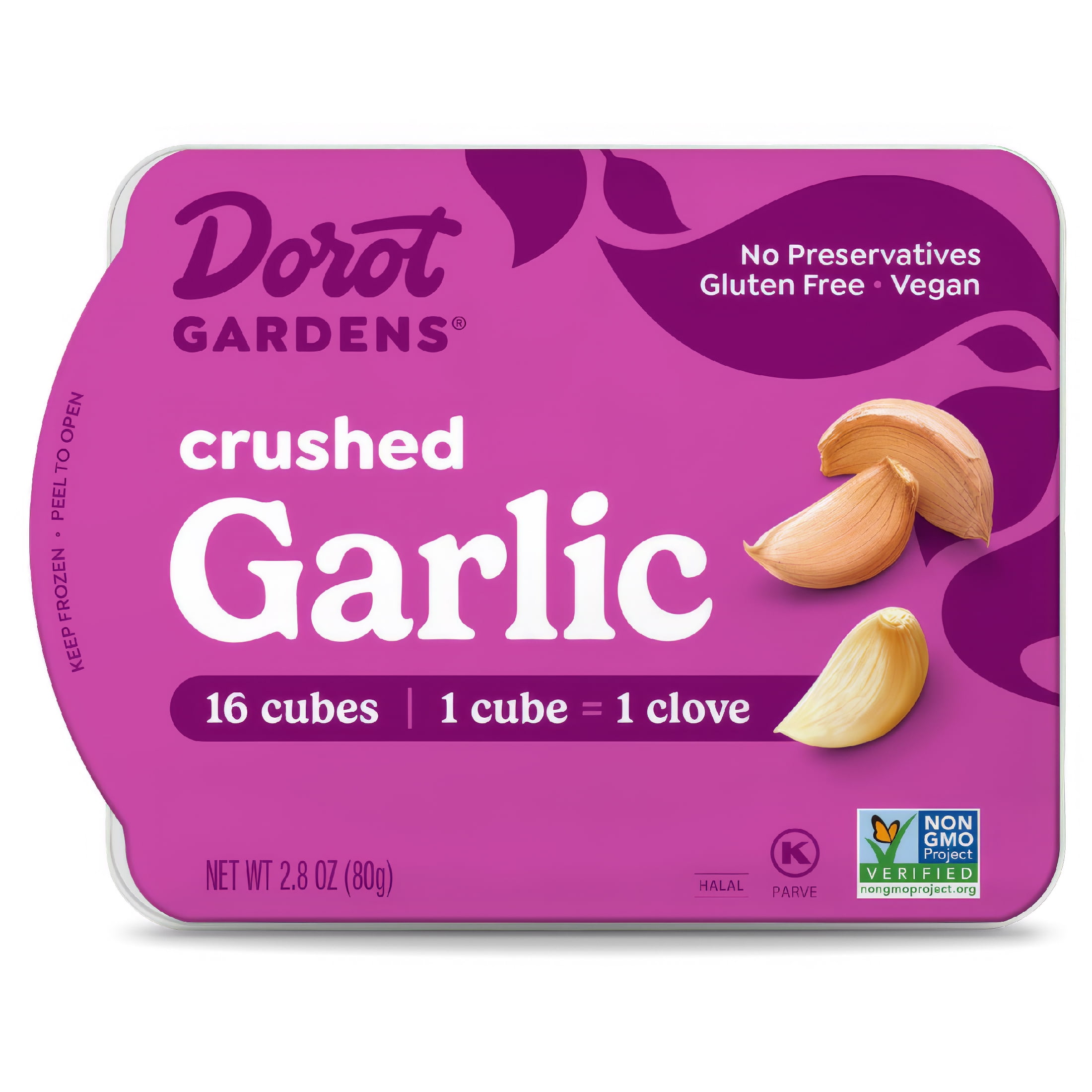 Dorot Crushed Garlic Frozen, 16 Count