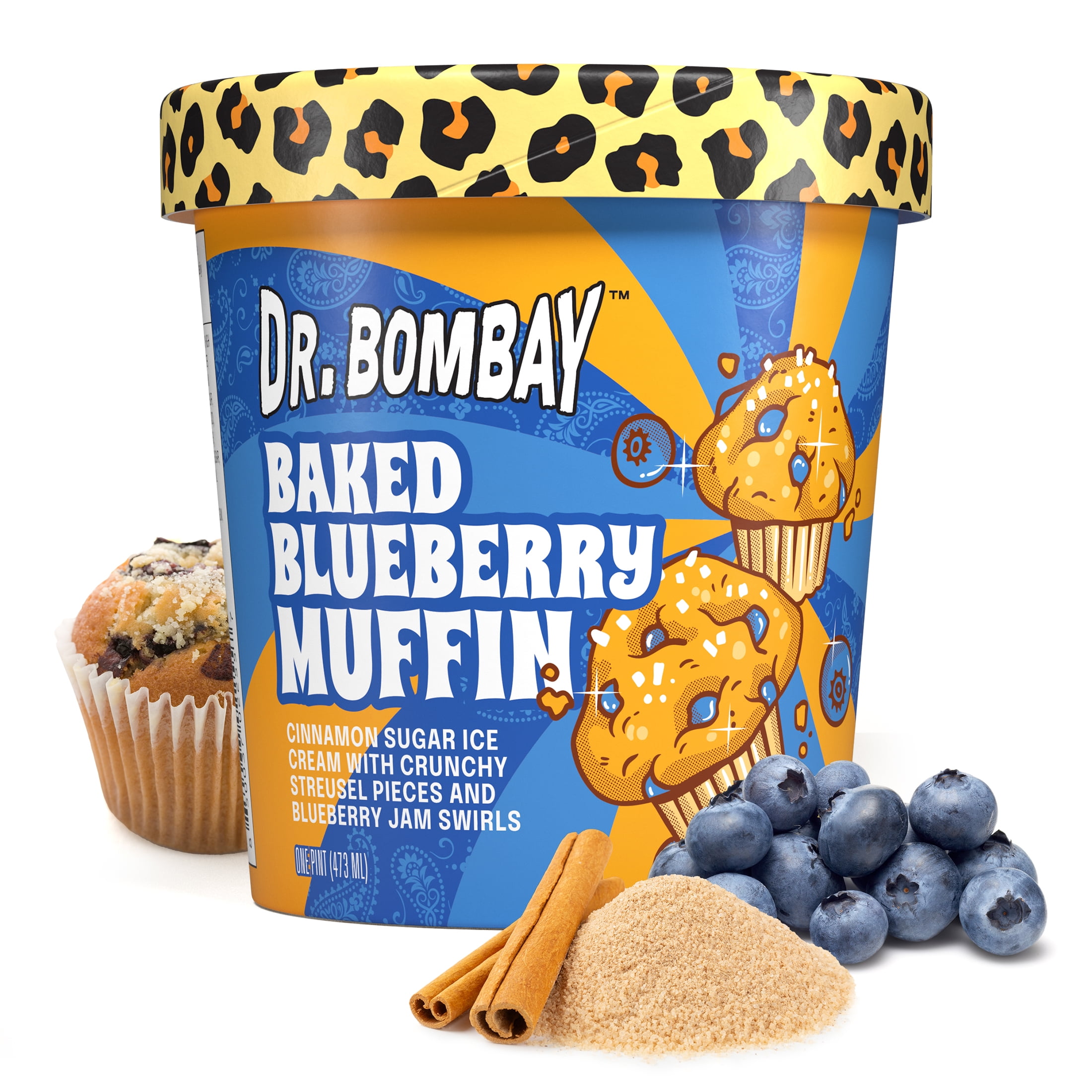Dr. Bombay Baked Blueberry Muffin - 1 Pint (16oz)