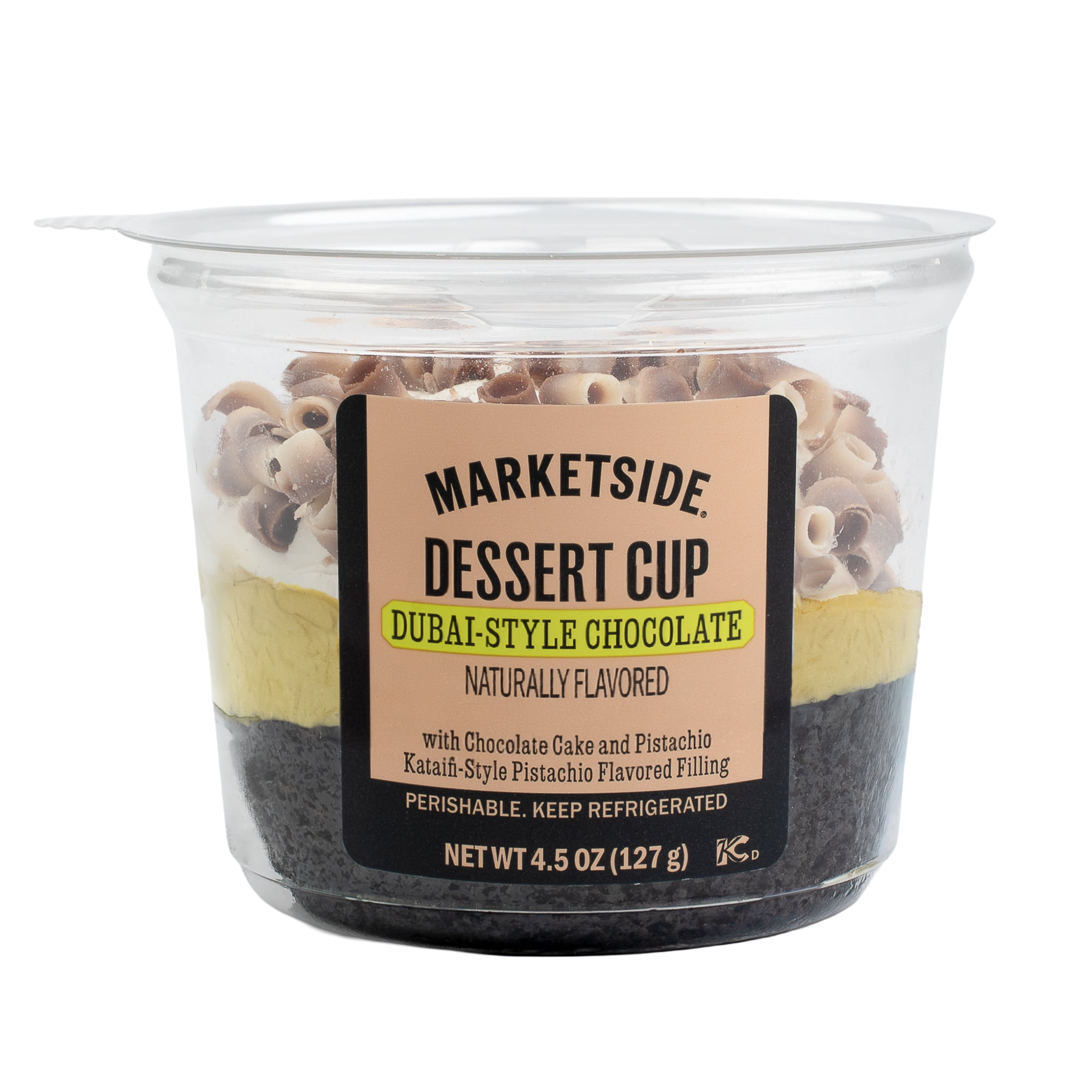 Marketside Dubai-Style Chocolate Dessert Cup with Pistachio Mousse, 4.5 oz, 1 Count