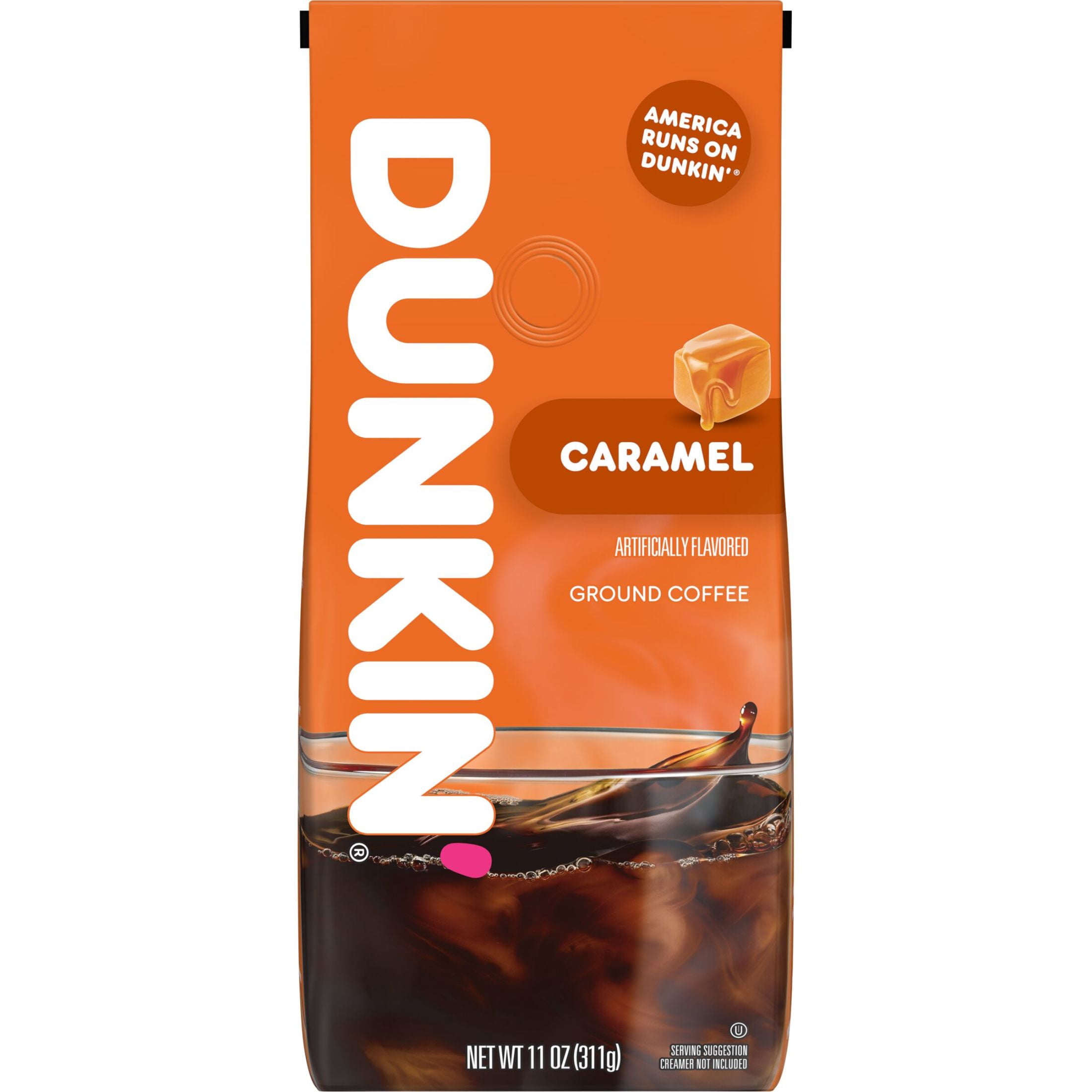 Dunkin Caramel Me Crazy Ground Coffee, 11 oz