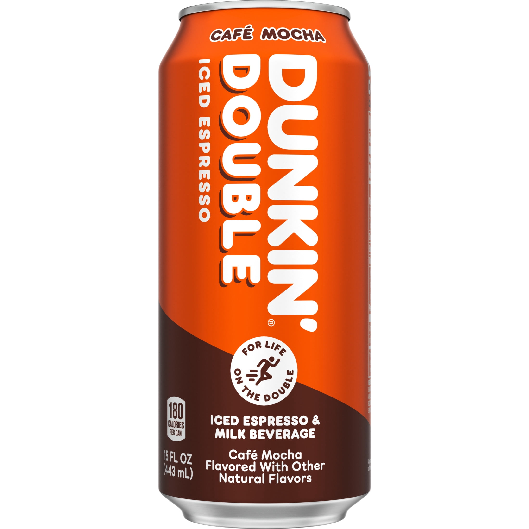 Dunkin' Double Caf Mocha Iced Espresso Single Can, 15 fl oz