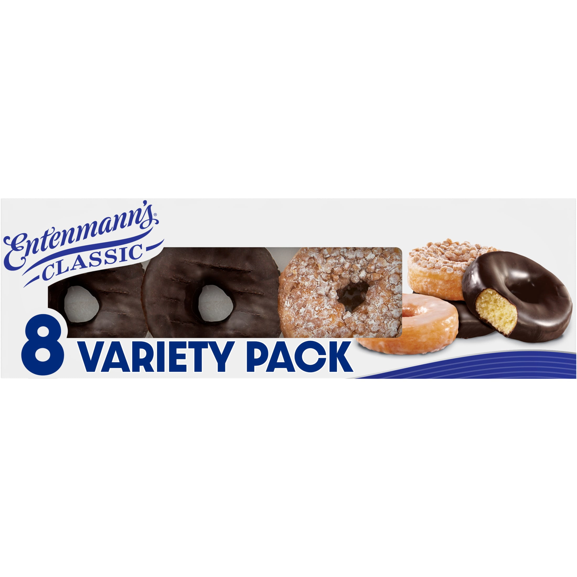 Entenmann's Classic Assorted Donuts, 8 count, 15 oz