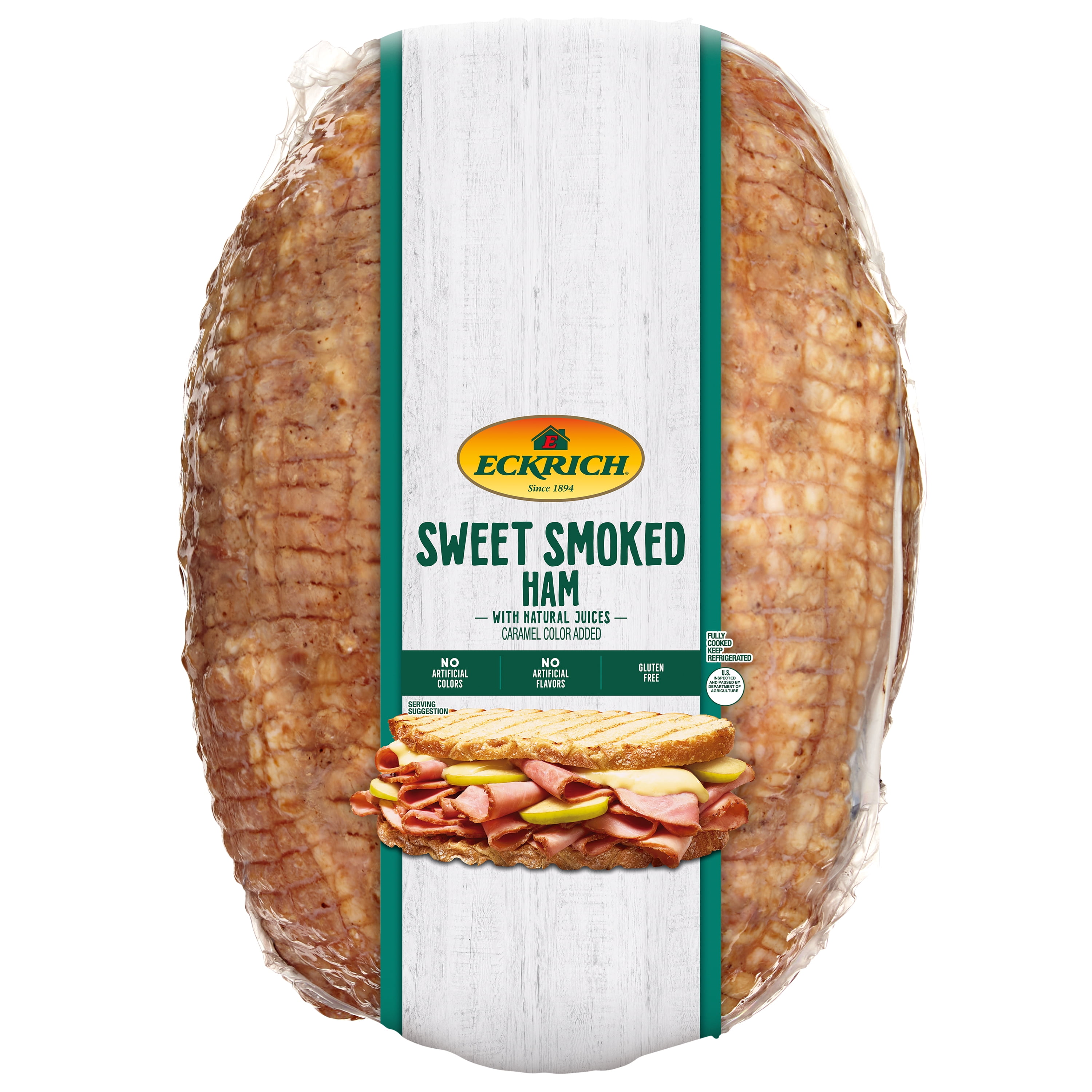 Eckrich Sweet Smoked Ham, Deli Sliced, Vacuum Pack