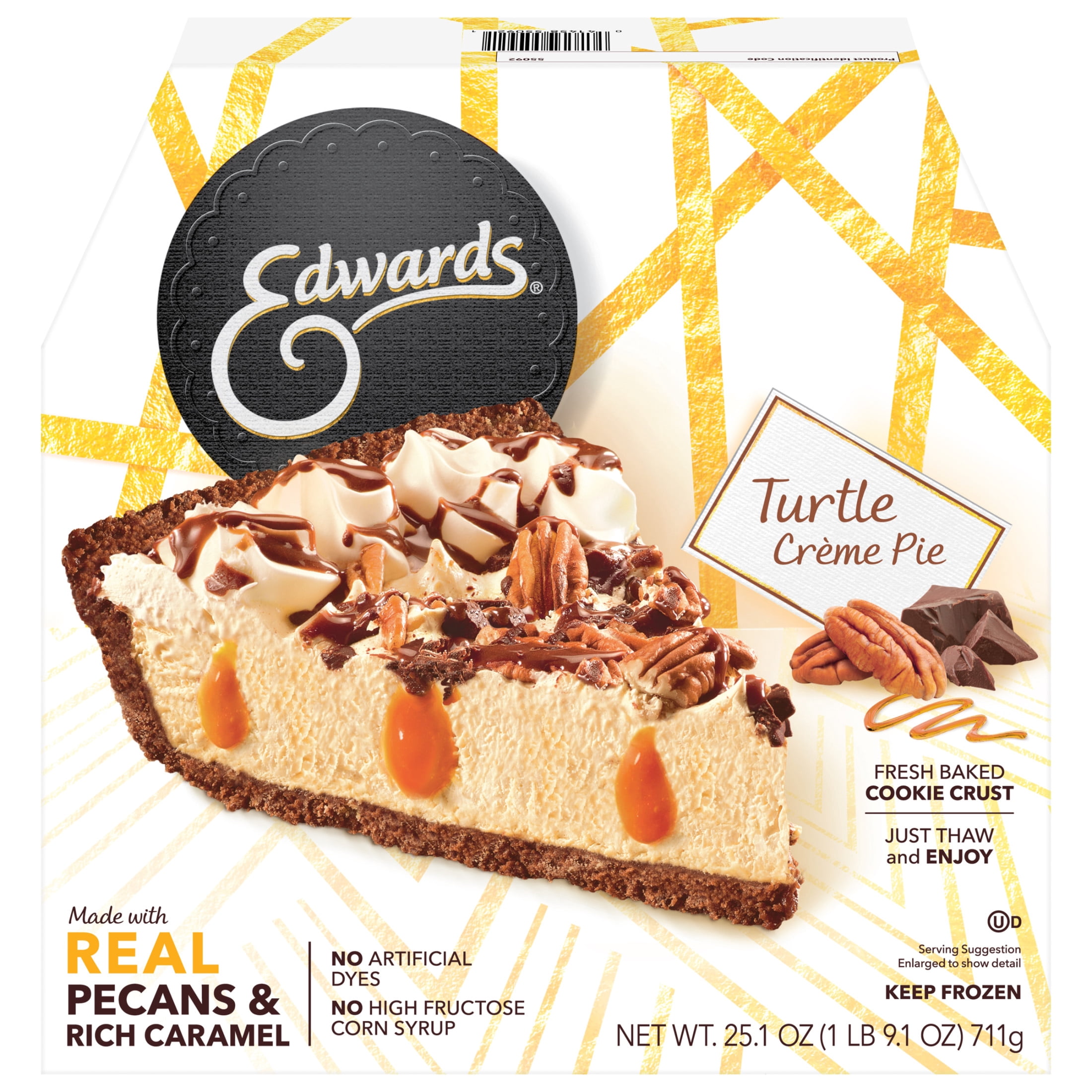 Edwards Frozen Turtle Crme Dessert Pie, 25.1 oz