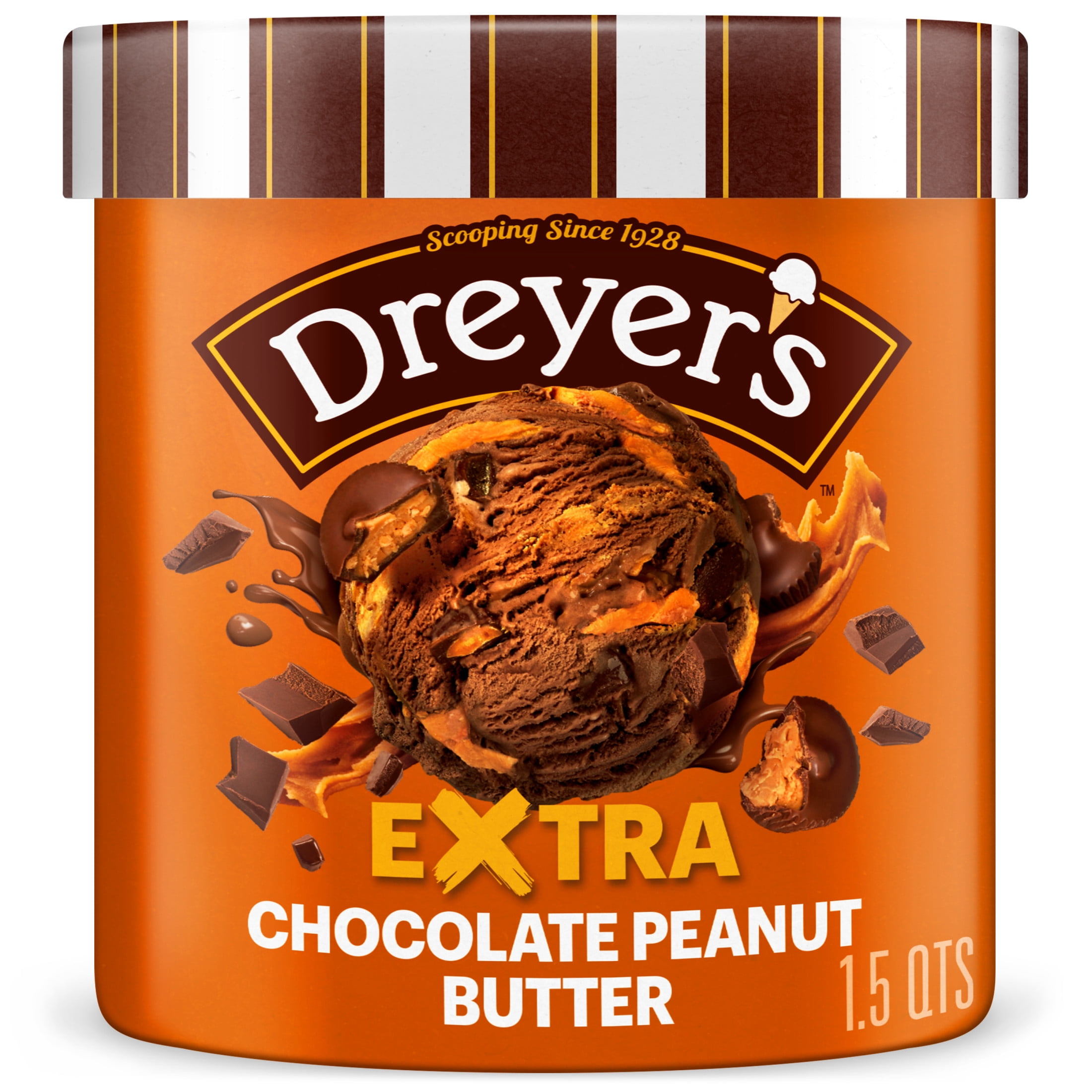 Edys/Dreyers Extra Chocolate Peanut Butter, 1.5 Qt