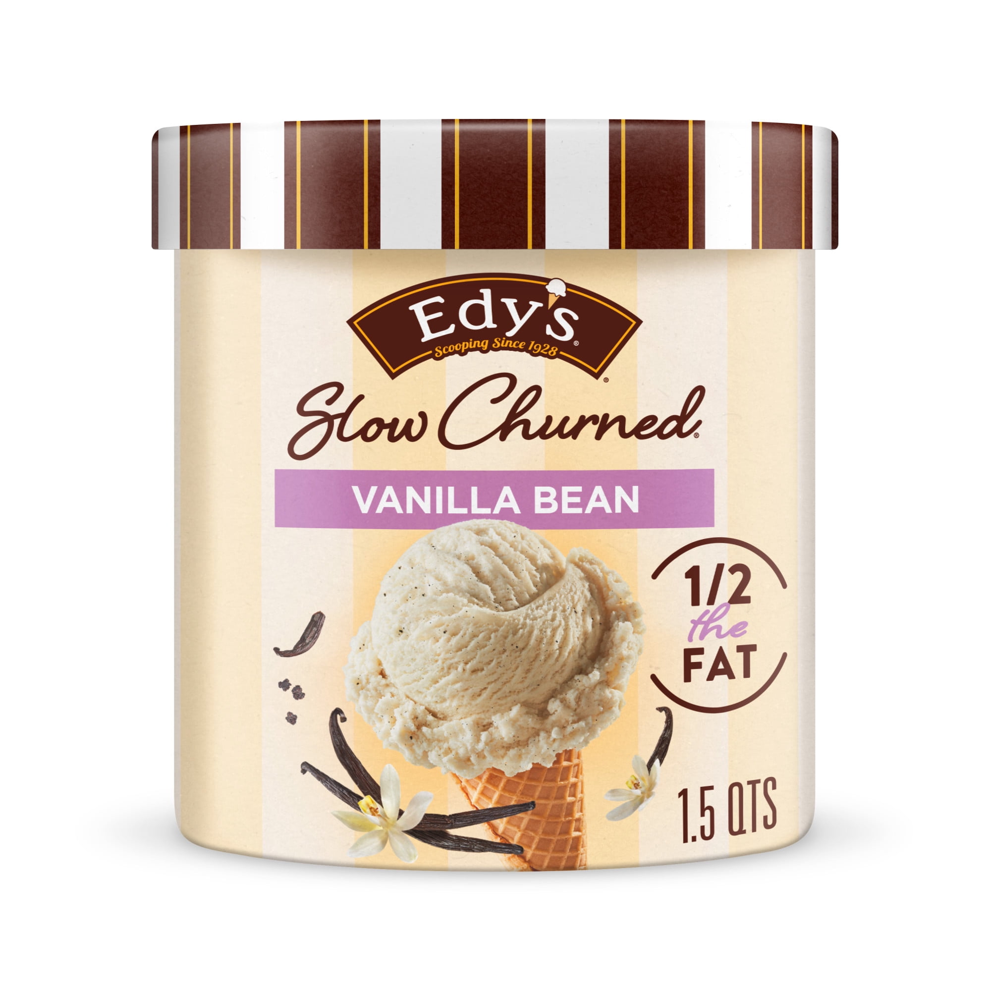 Edys/Dreyers Slow Churned Vanilla Bean Light Ice Cream, 1.5 Qt
