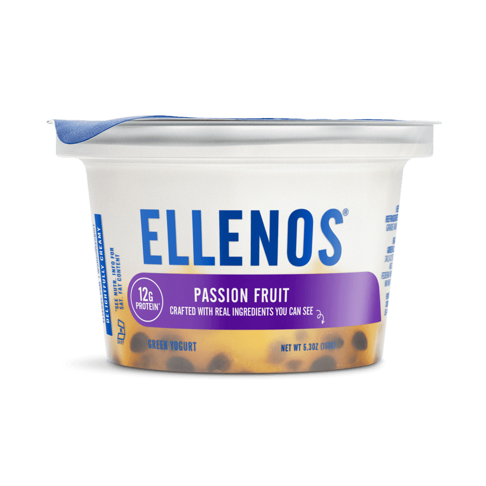 Ellenos, Whole Milk Greek Yogurt, Passion Fruit, 5.3 oz, 1 Count