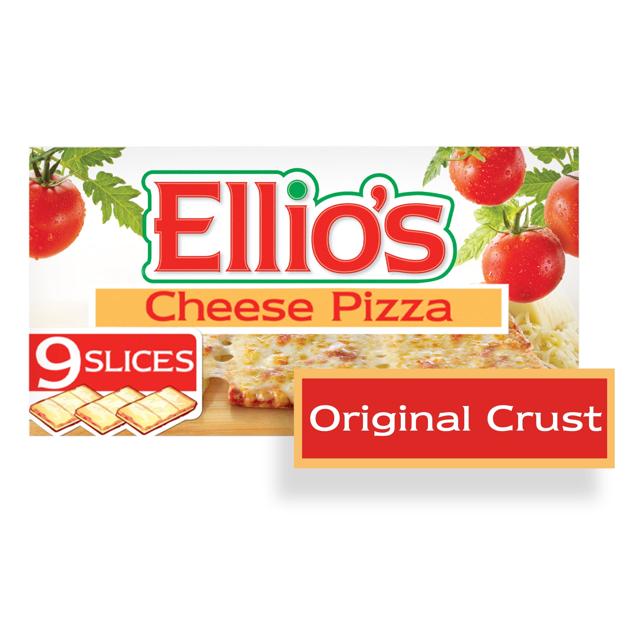Ellio's Original Crust Cheese Pizza, 100% Real Cheese, Kid-Friendly, High Protein, Fast Cook Time, Ready in 6 min in Air Fryer, Best Value Frozen Pizza, 18.3oz, 9 Count