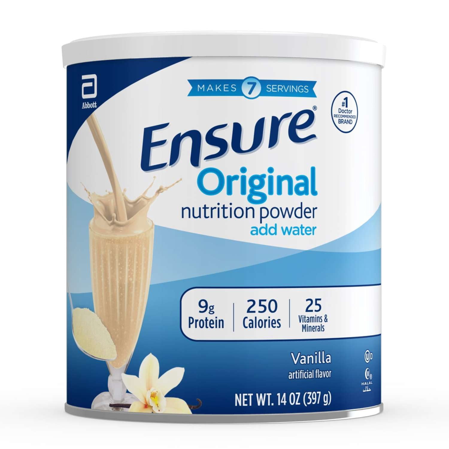 Ensure Original Vanilla Nutrition Powder, Protein Powder, 14.1 oz
