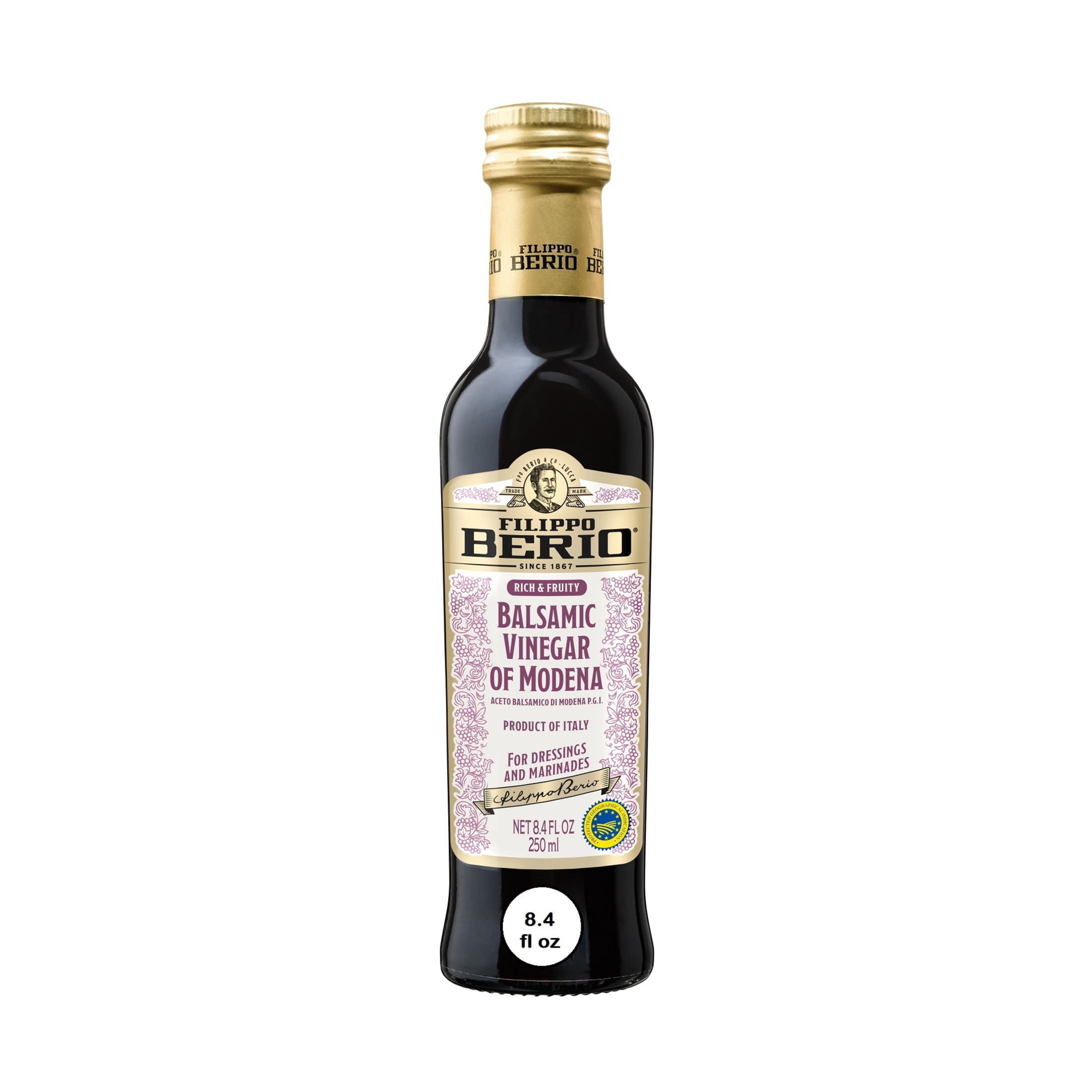Filippo Berio Balsamic Vinegar of Modena 8.4 fl. oz. Bottle