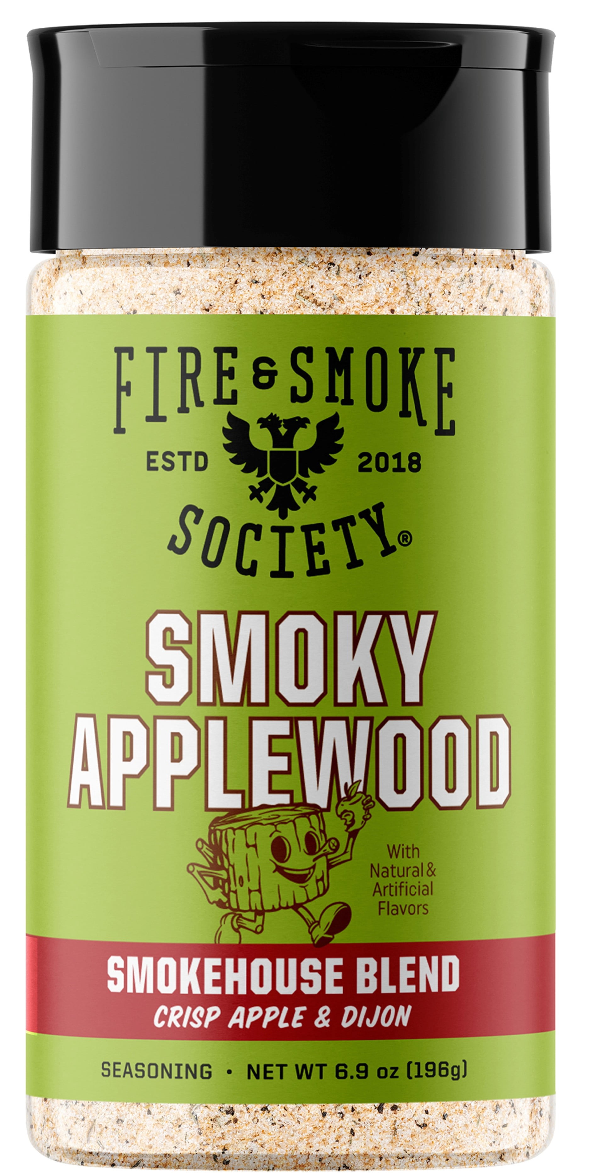 Fire & Smoke Society Smoky Applewood BBQ Seasoning, 6.9 oz Mixed Spices & Seasonings